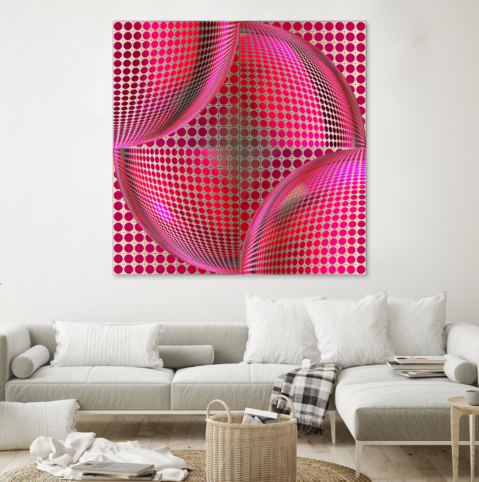 Motown I by Jefd on GIANT ART - pink digital round