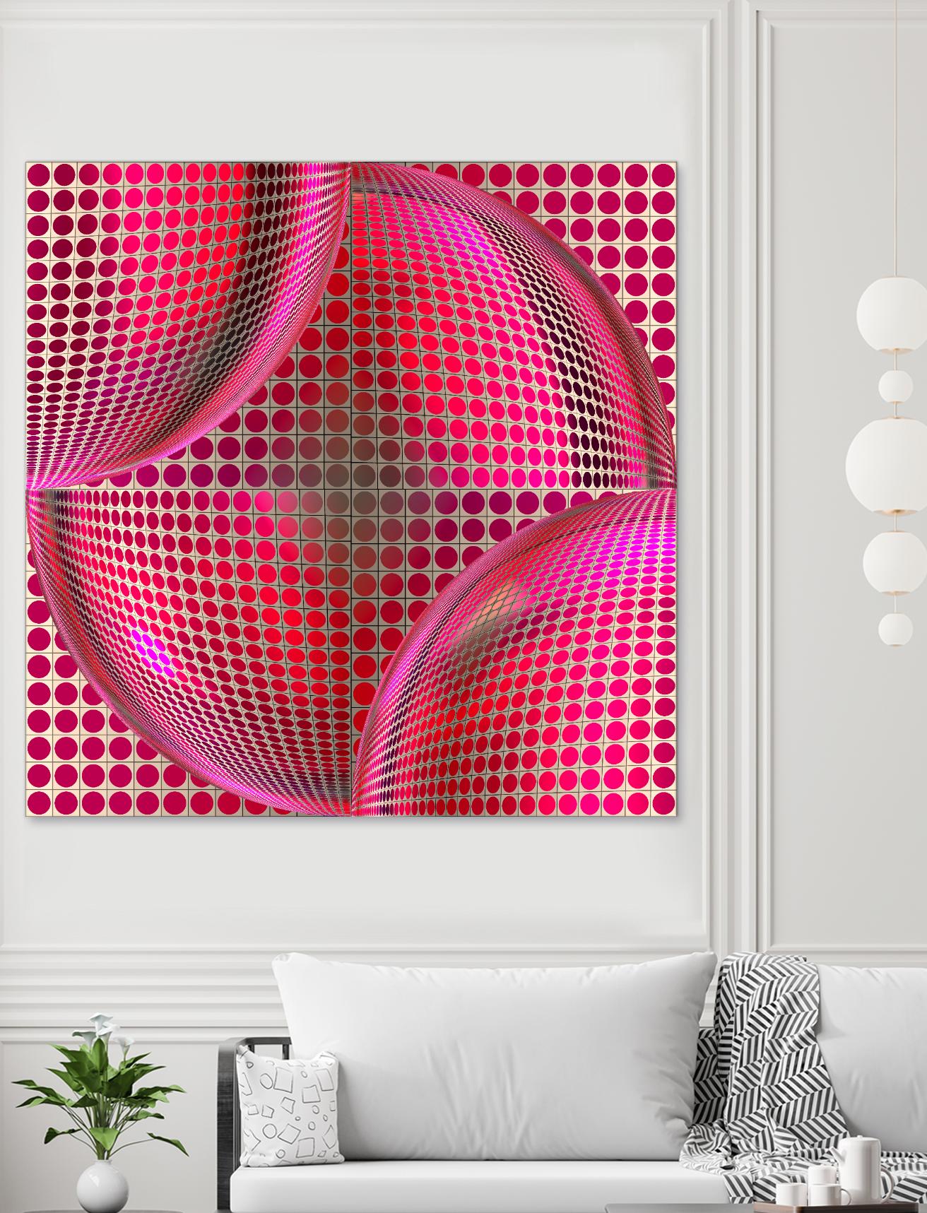 Motown I by Jefd on GIANT ART - pink digital round