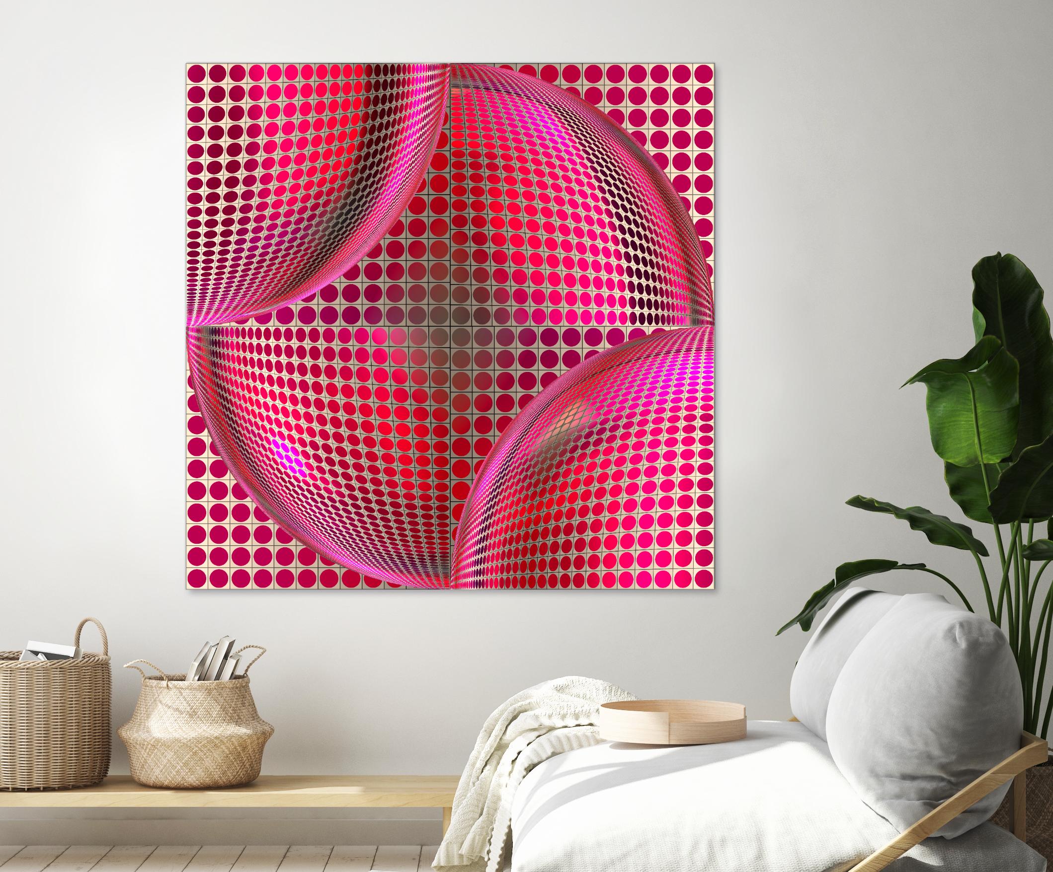 Motown I by Jefd on GIANT ART - pink digital round