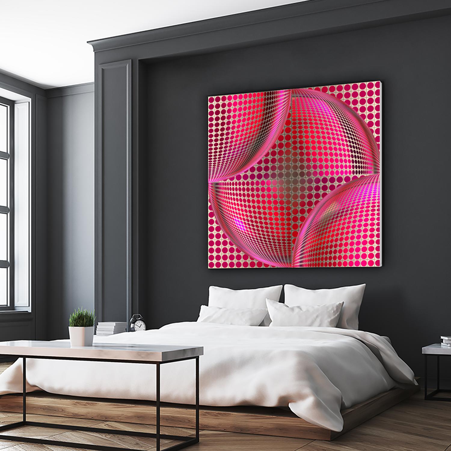 Motown I by Jefd on GIANT ART - pink digital round