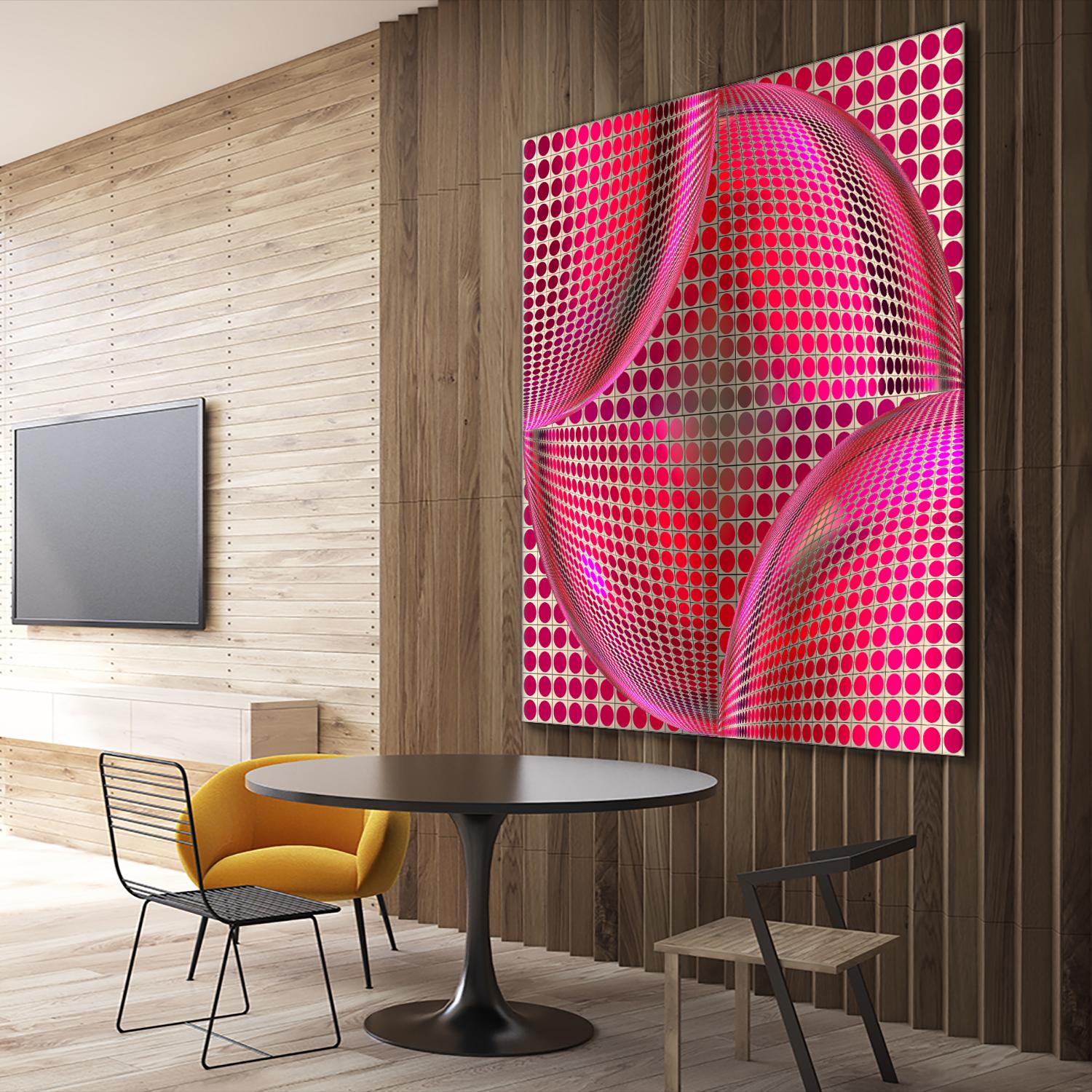 Motown I by Jefd on GIANT ART - pink digital round