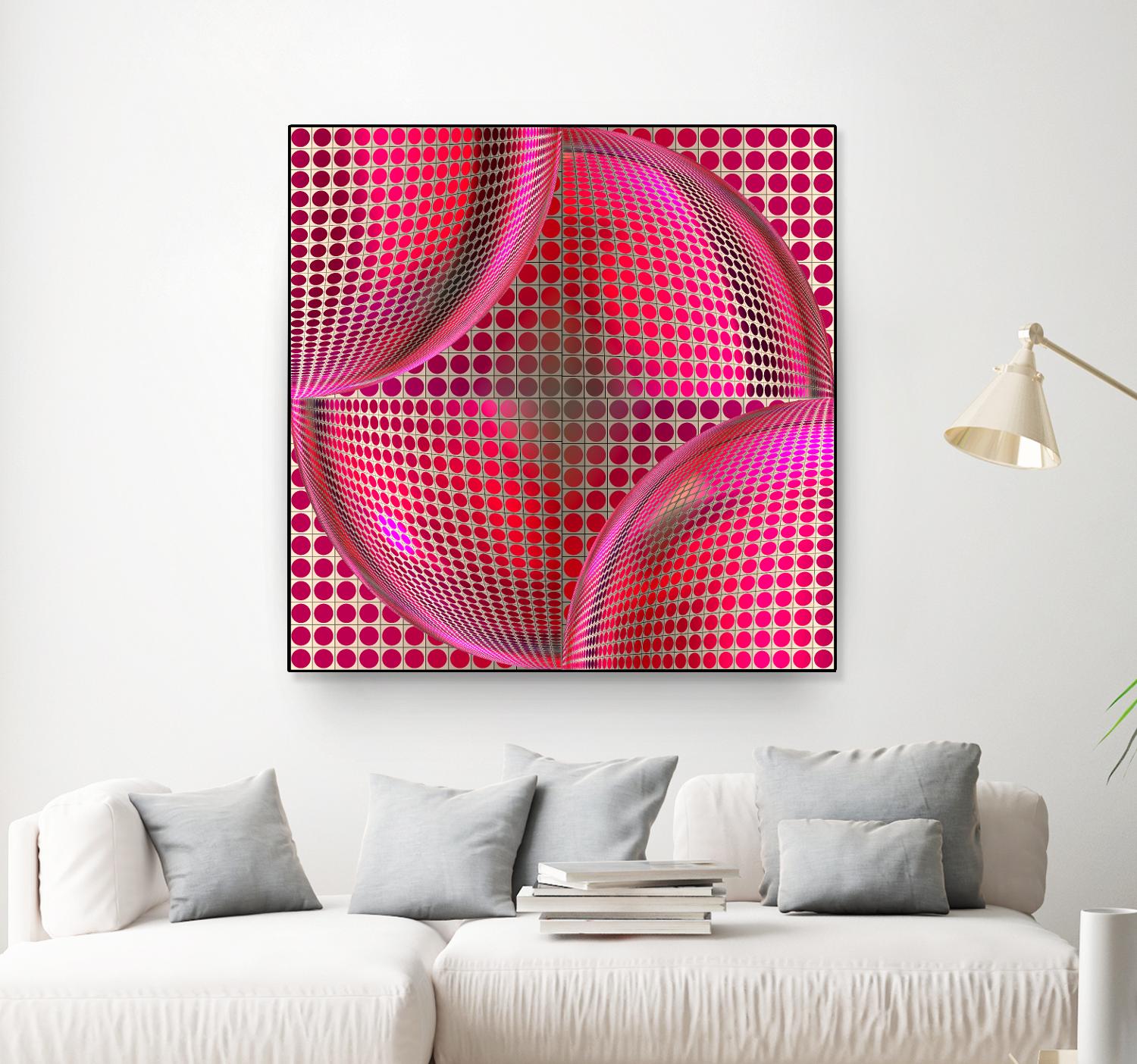 Motown I by Jefd on GIANT ART - pink digital round