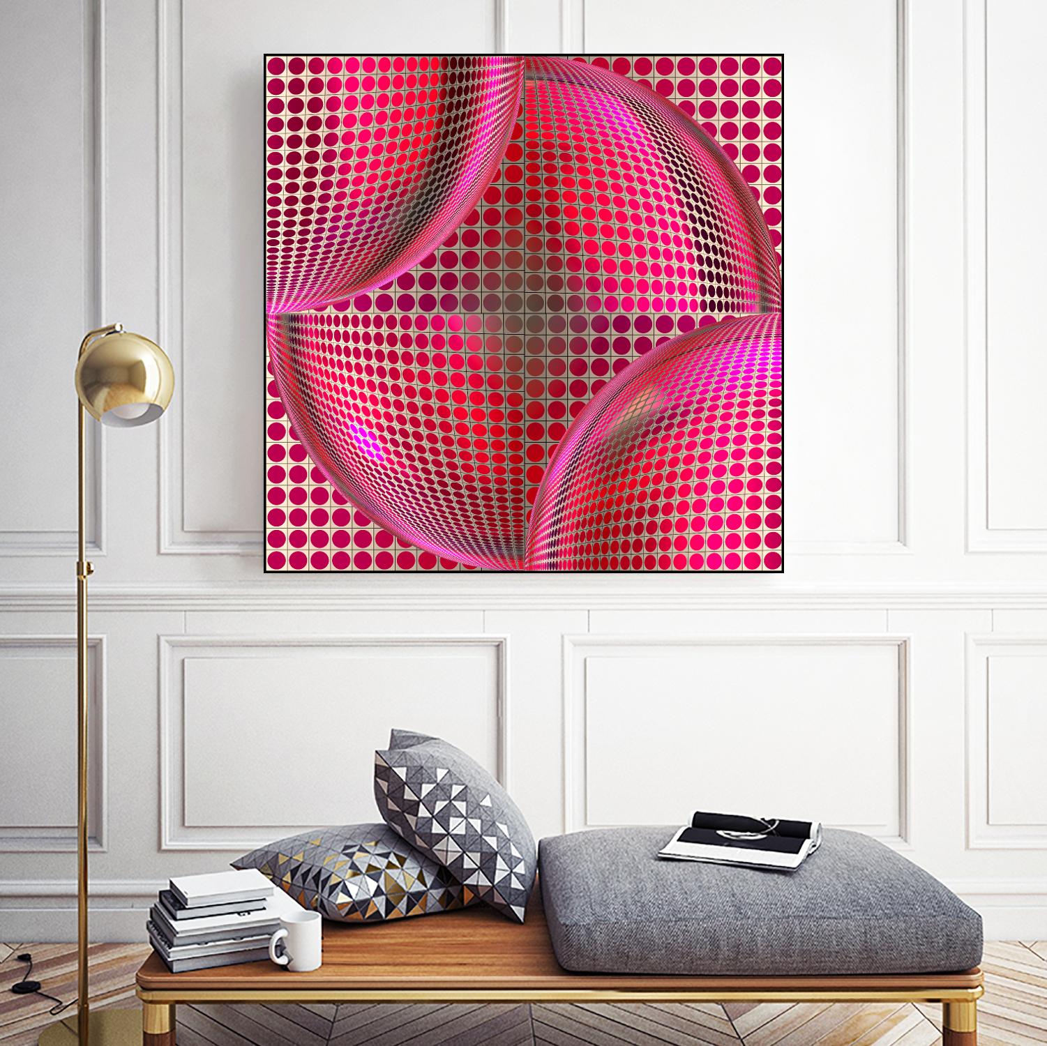 Motown I by Jefd on GIANT ART - pink digital round