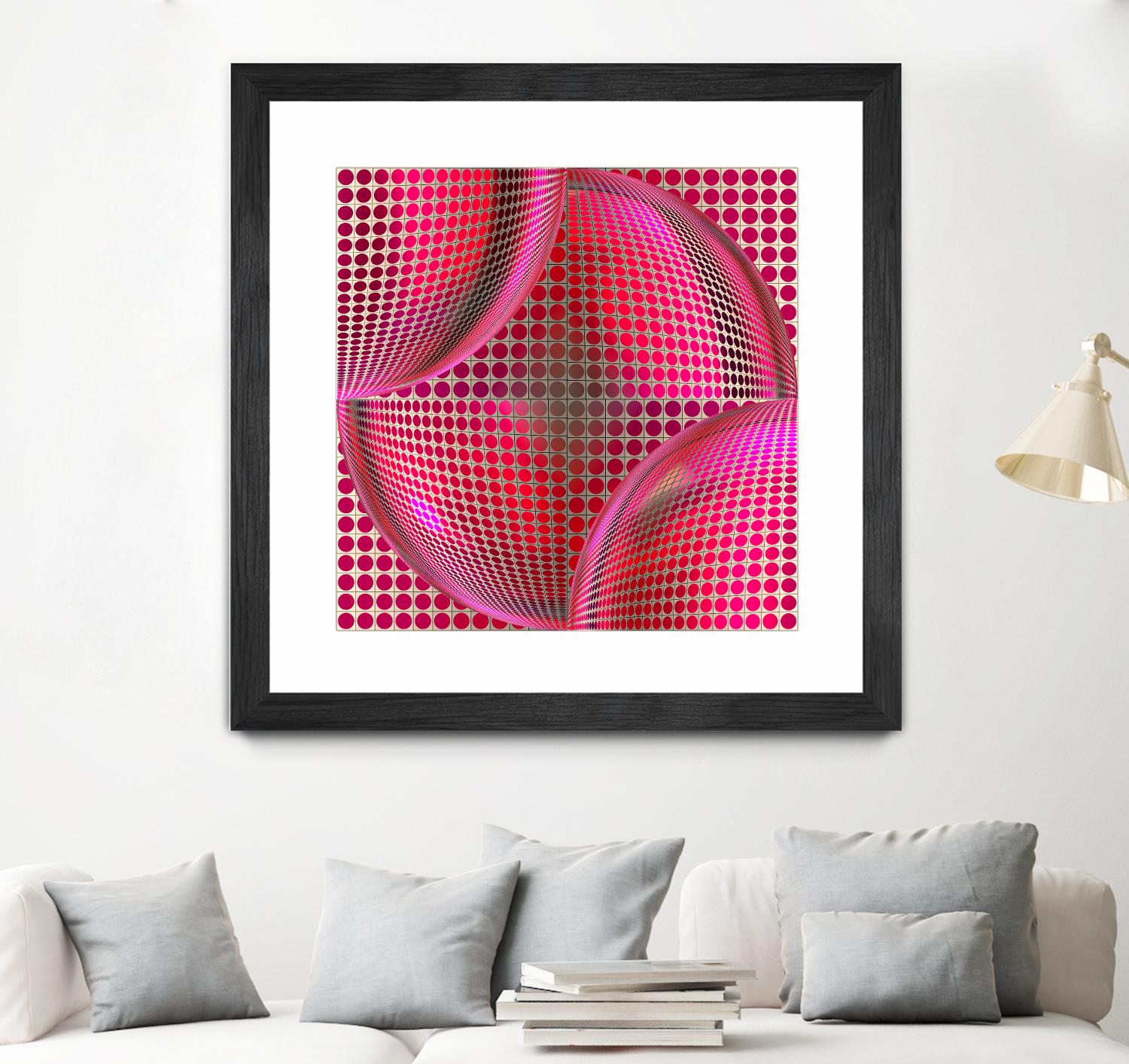 Motown I by Jefd on GIANT ART - pink digital round