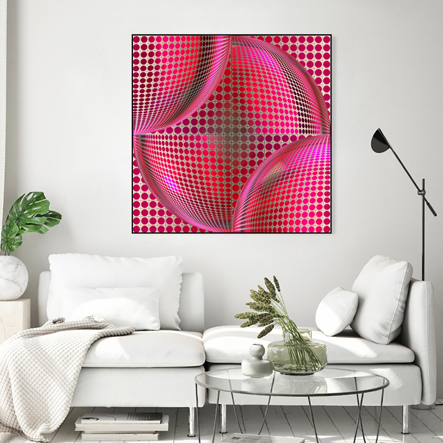 Motown I by Jefd on GIANT ART - pink digital round