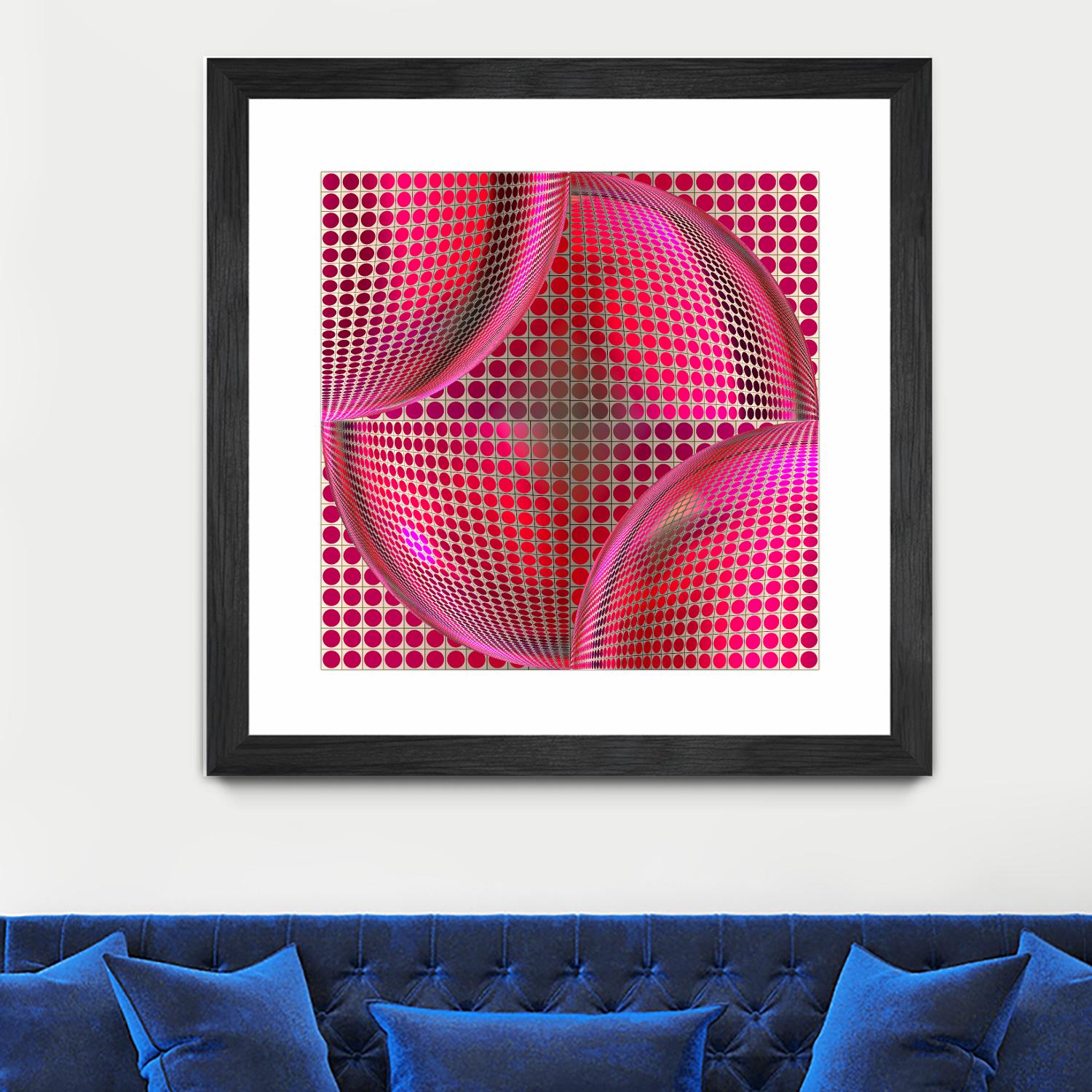 Motown I by Jefd on GIANT ART - pink digital round