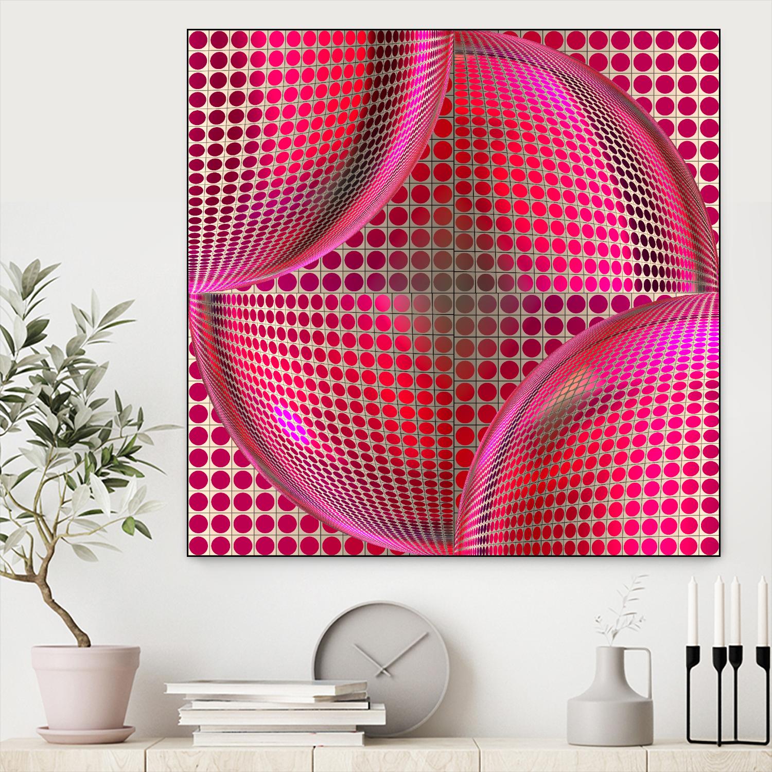 Motown I by Jefd on GIANT ART - pink digital round