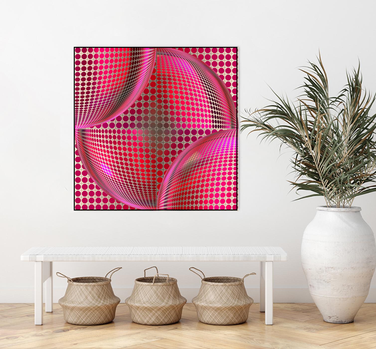 Motown I by Jefd on GIANT ART - pink digital round