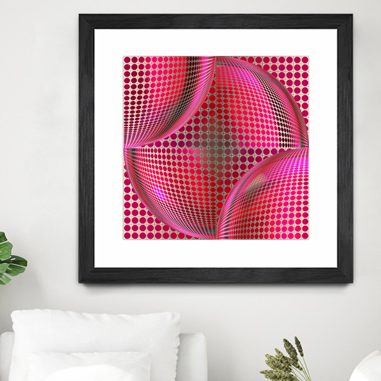 Motown I by Jefd on GIANT ART - pink digital round