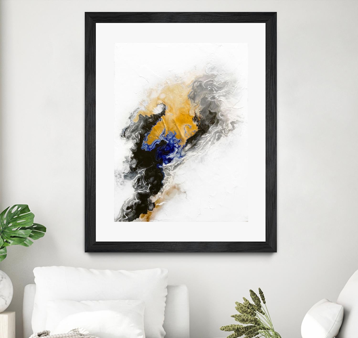 Riverbed by Alyson Mccrink on GIANT ART - blue abstract abstract