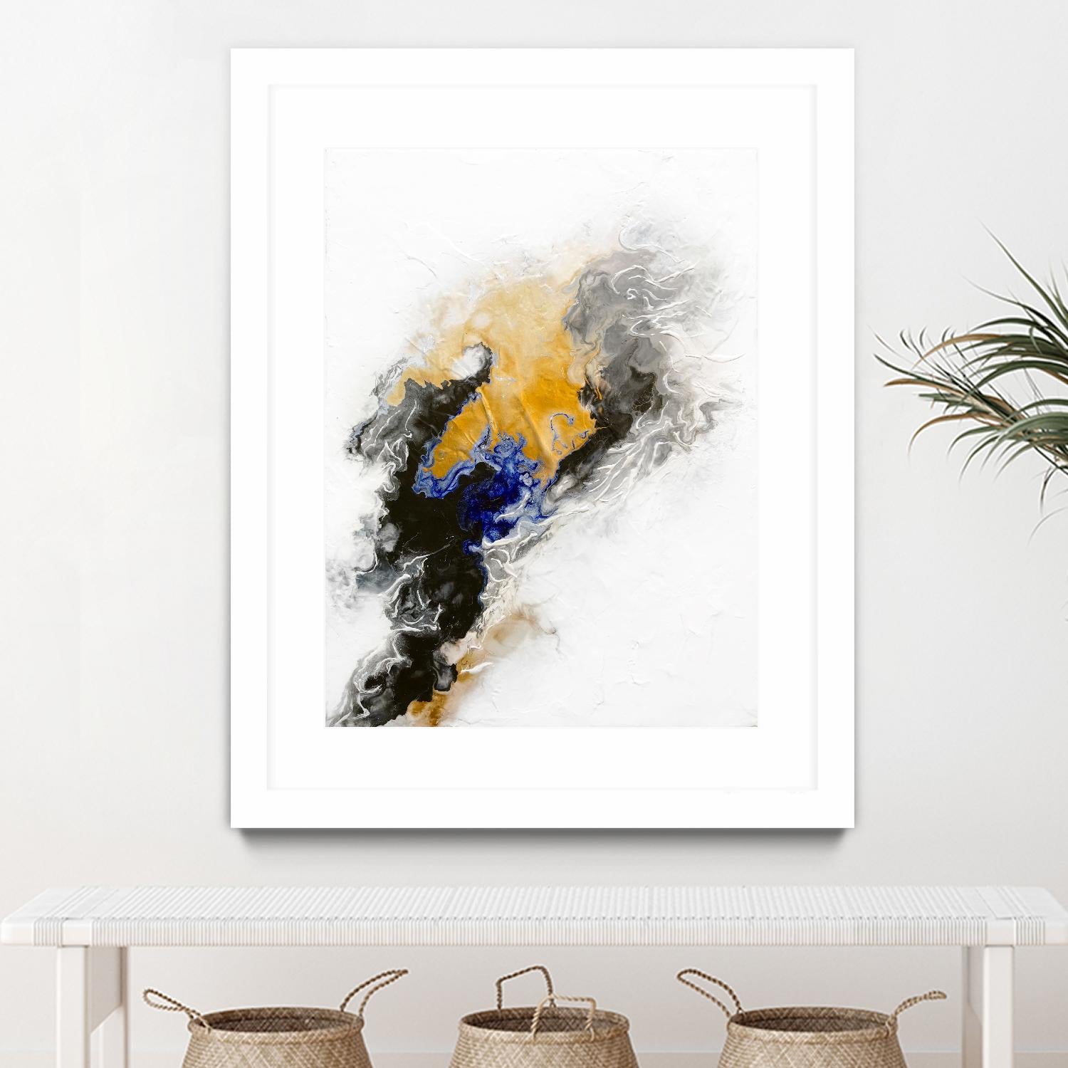 Riverbed by Alyson Mccrink on GIANT ART - blue abstract abstract