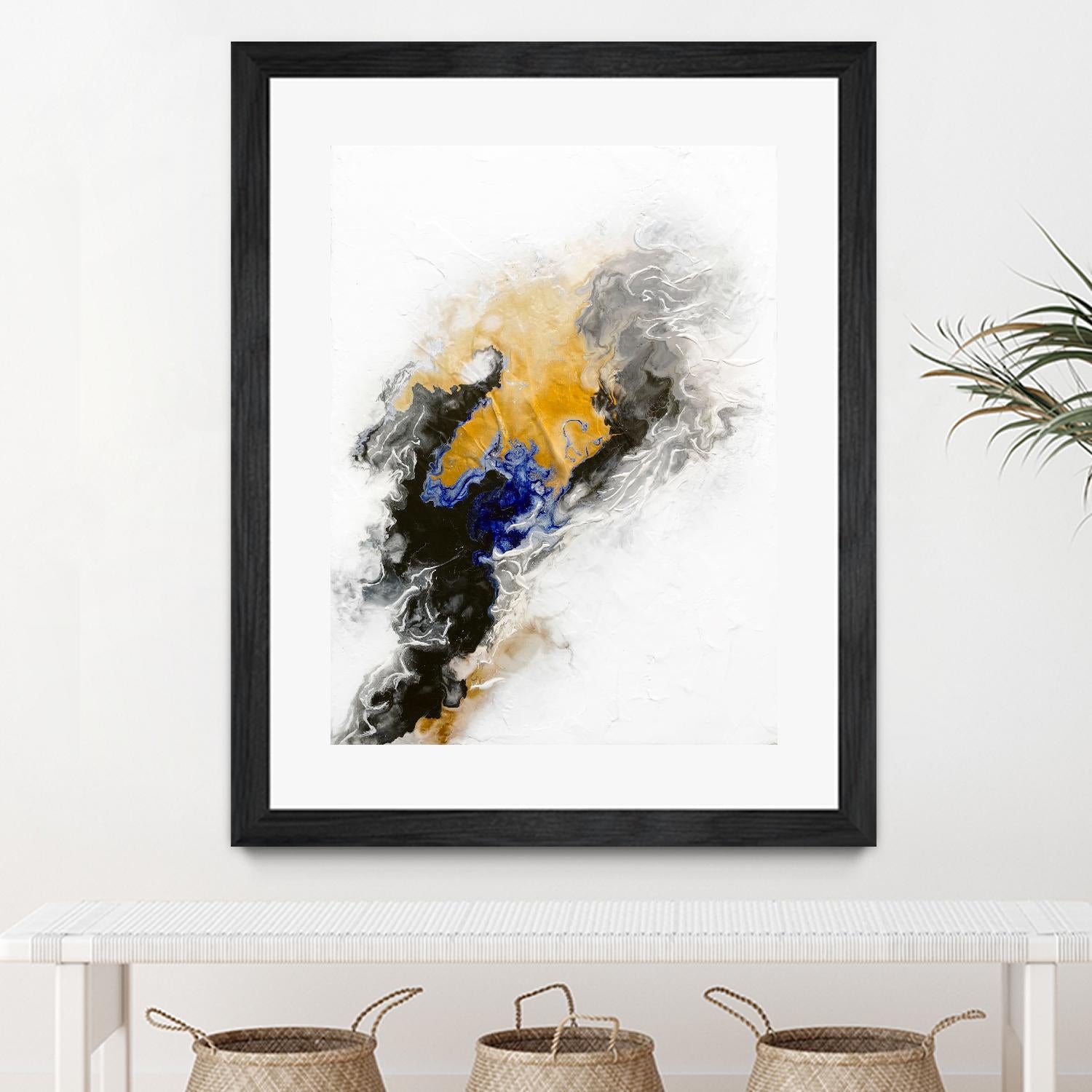 Riverbed by Alyson Mccrink on GIANT ART - blue abstract abstract