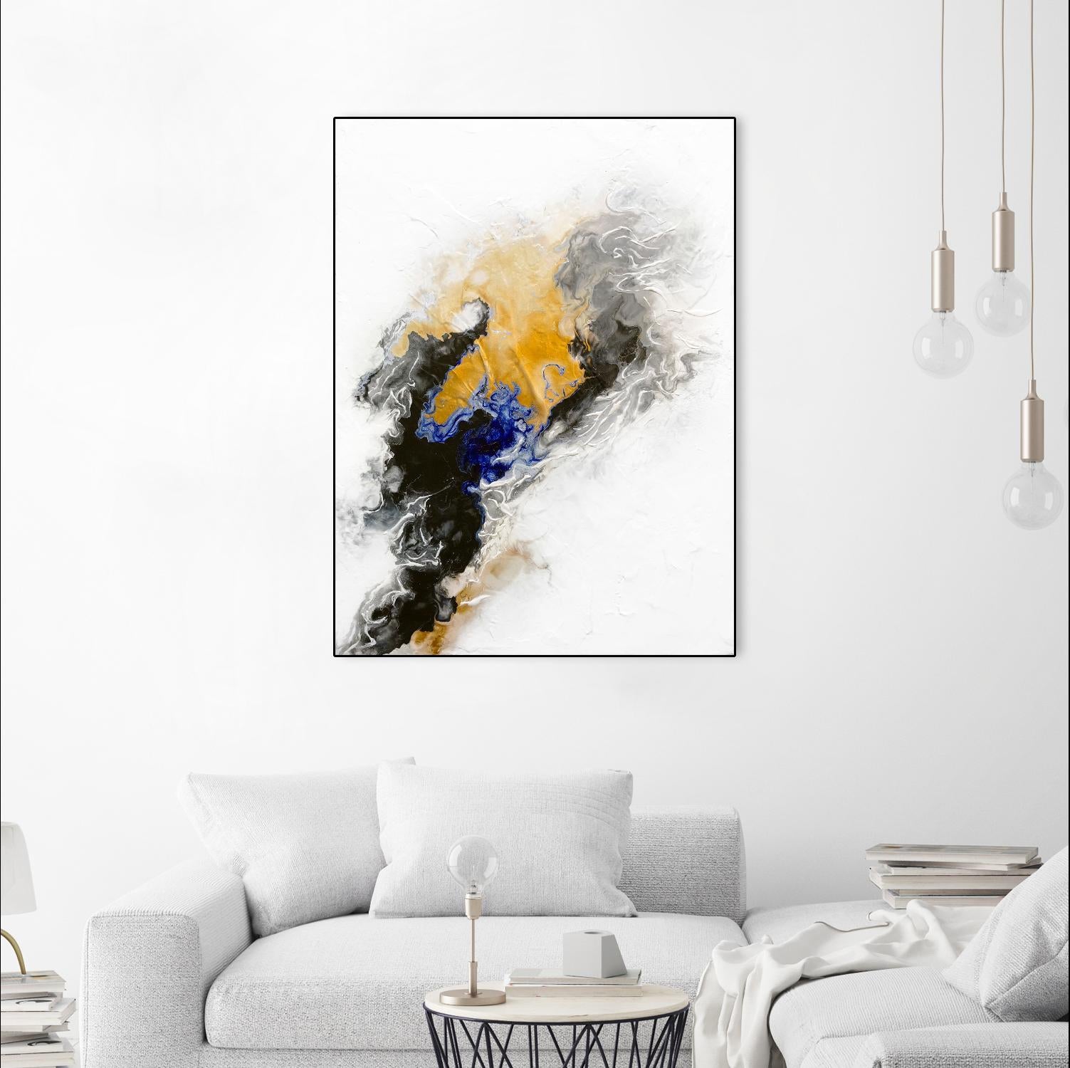 Riverbed by Alyson Mccrink on GIANT ART - yellow abstract