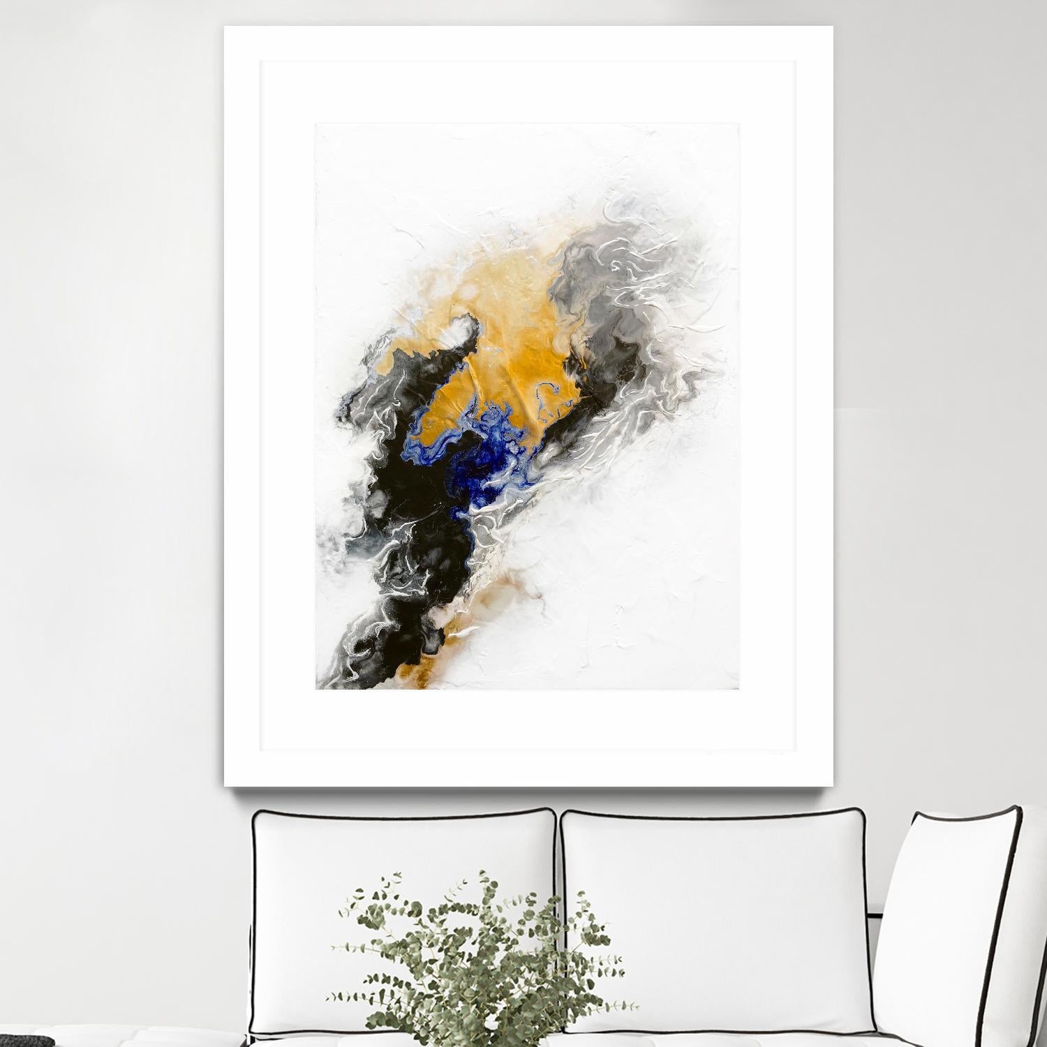 Riverbed by Alyson Mccrink on GIANT ART - blue abstract abstract