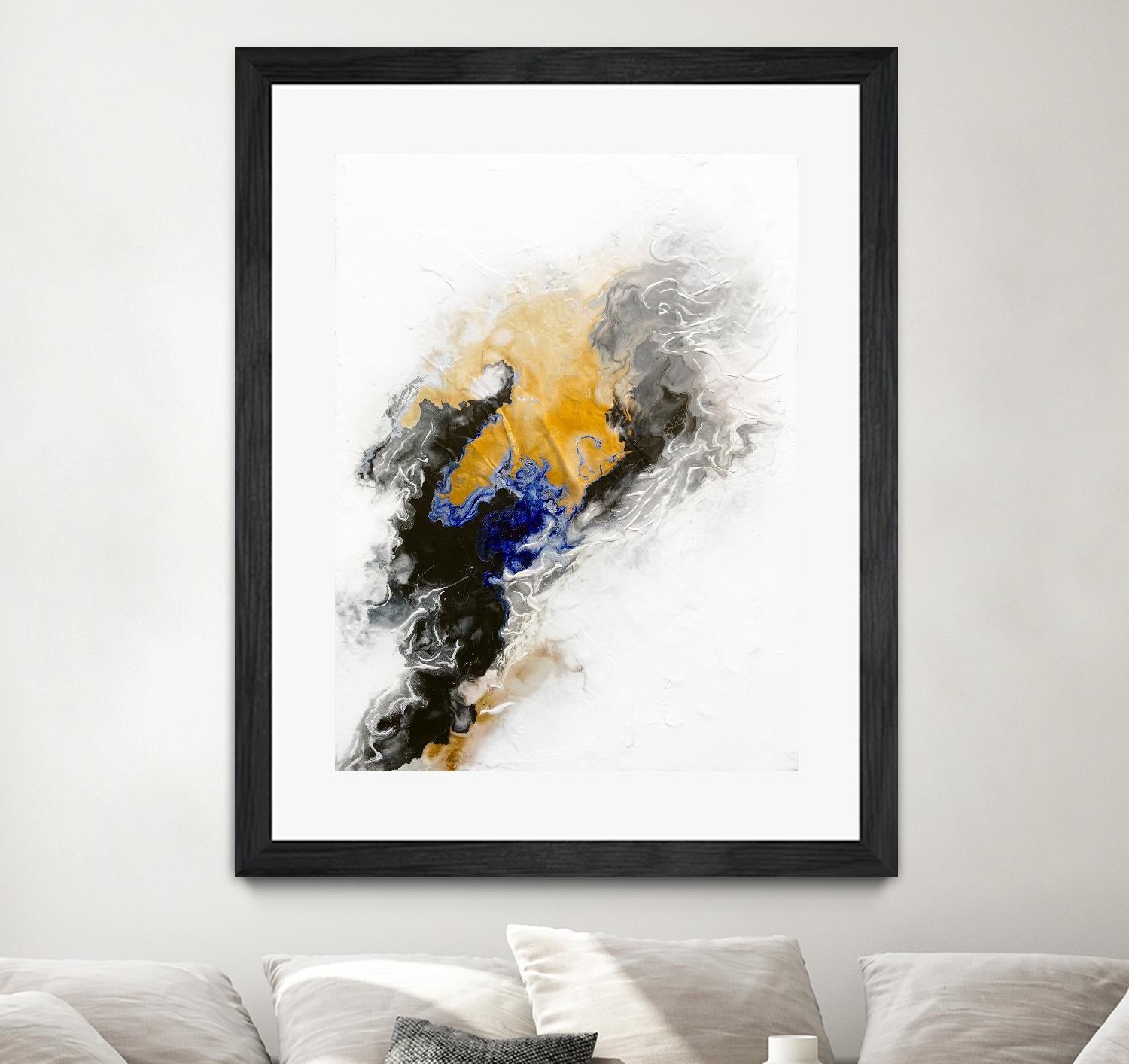 Riverbed by Alyson Mccrink on GIANT ART - blue abstract abstract