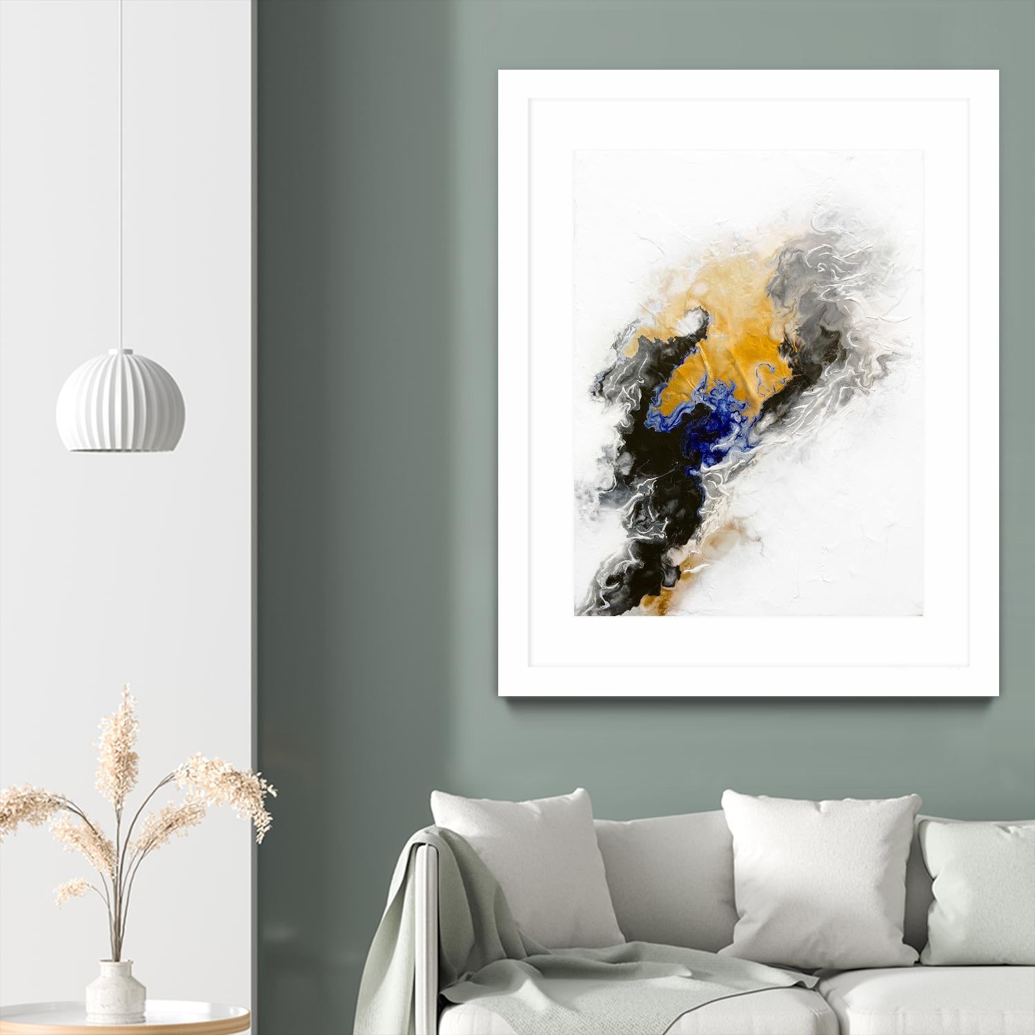 Riverbed by Alyson Mccrink on GIANT ART - blue abstract abstract