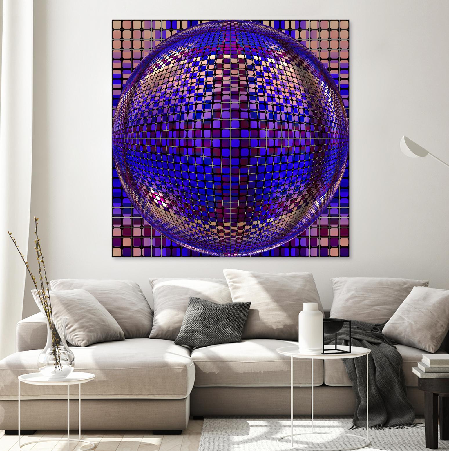 Motown III by Jefd on GIANT ART - blue digital round