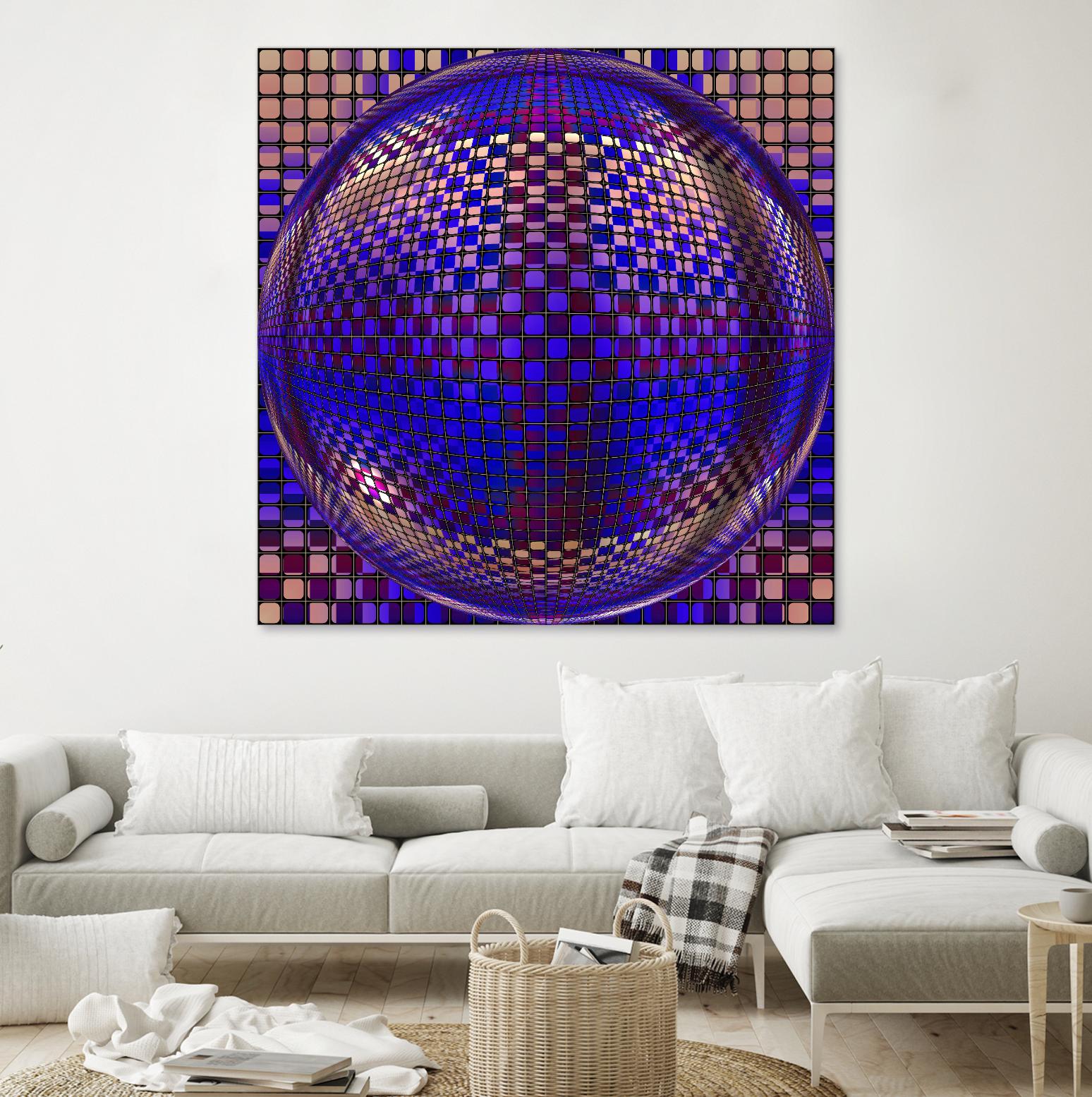 Motown III by Jefd on GIANT ART - blue digital round