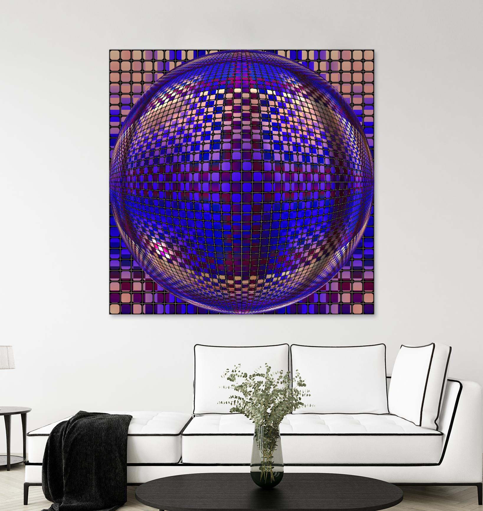 Motown III by Jefd on GIANT ART - blue digital round