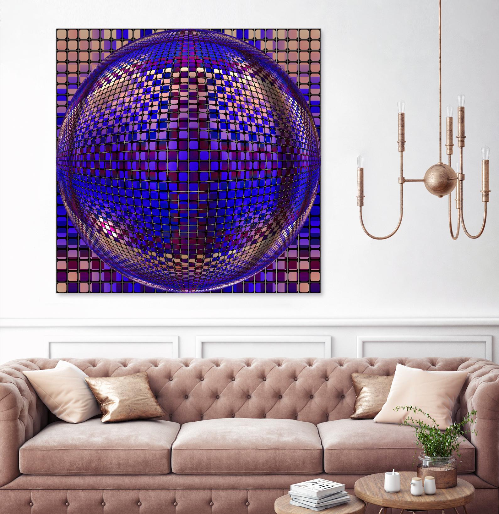 Motown III by Jefd on GIANT ART - blue digital round