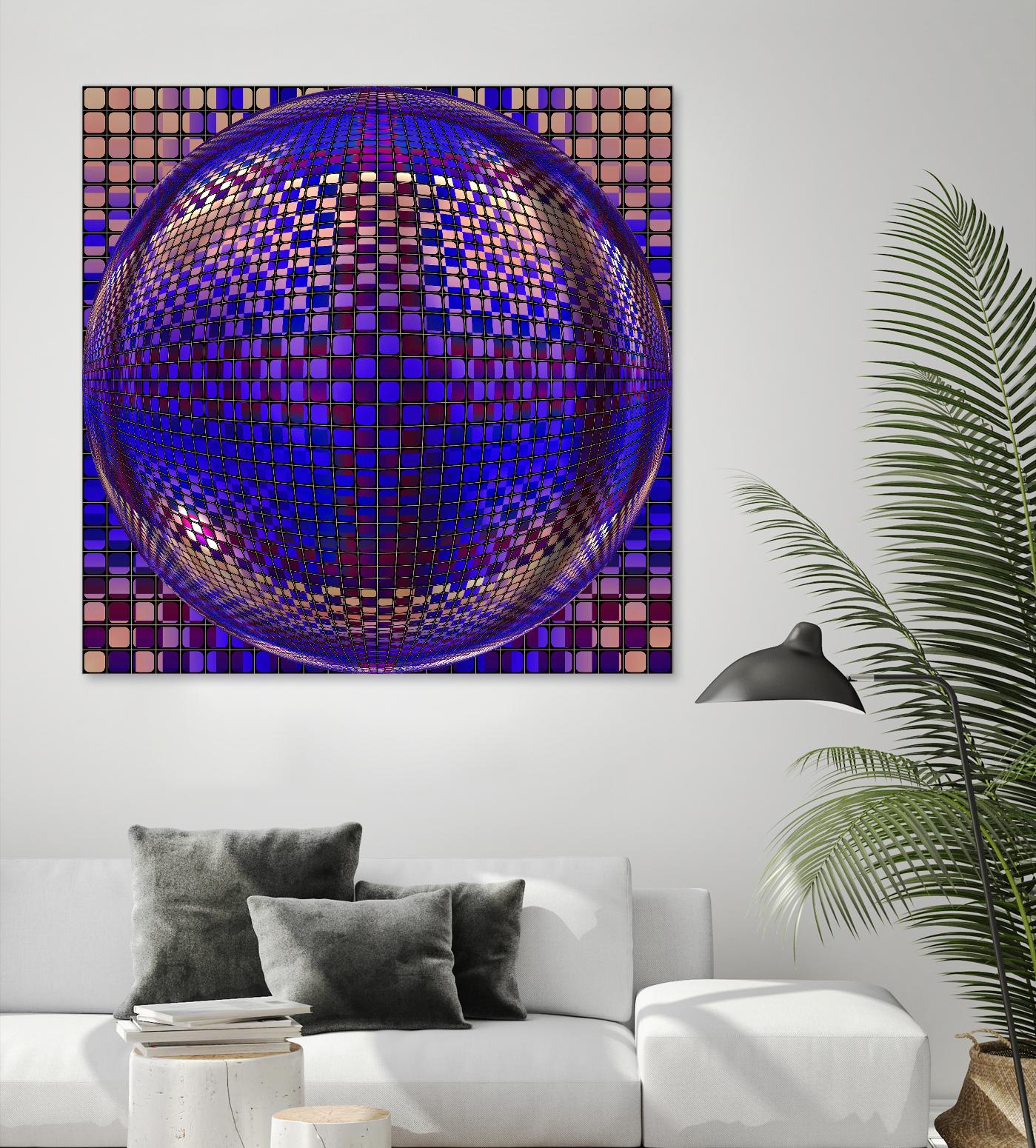 Motown III by Jefd on GIANT ART - blue digital round