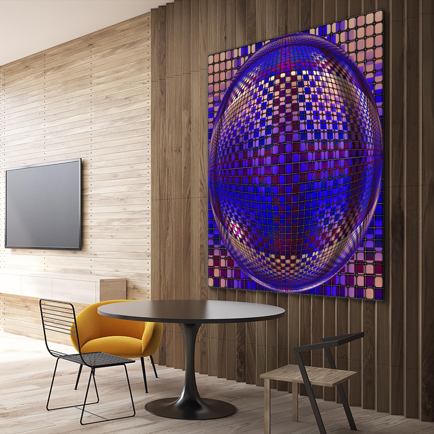 Motown III by Jefd on GIANT ART - blue digital round