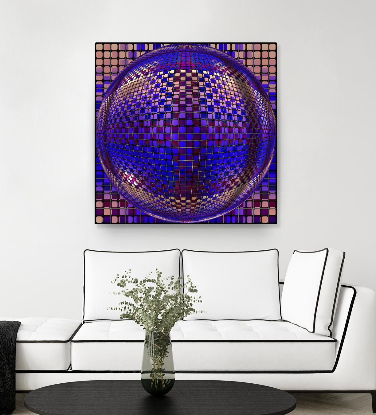 Motown III by Jefd on GIANT ART - blue digital round
