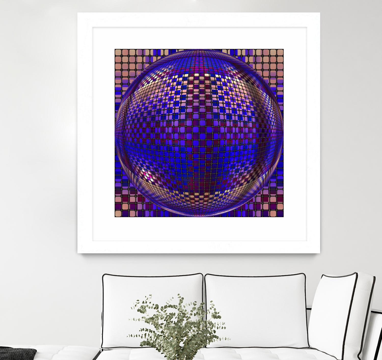 Motown III by Jefd on GIANT ART - blue digital round