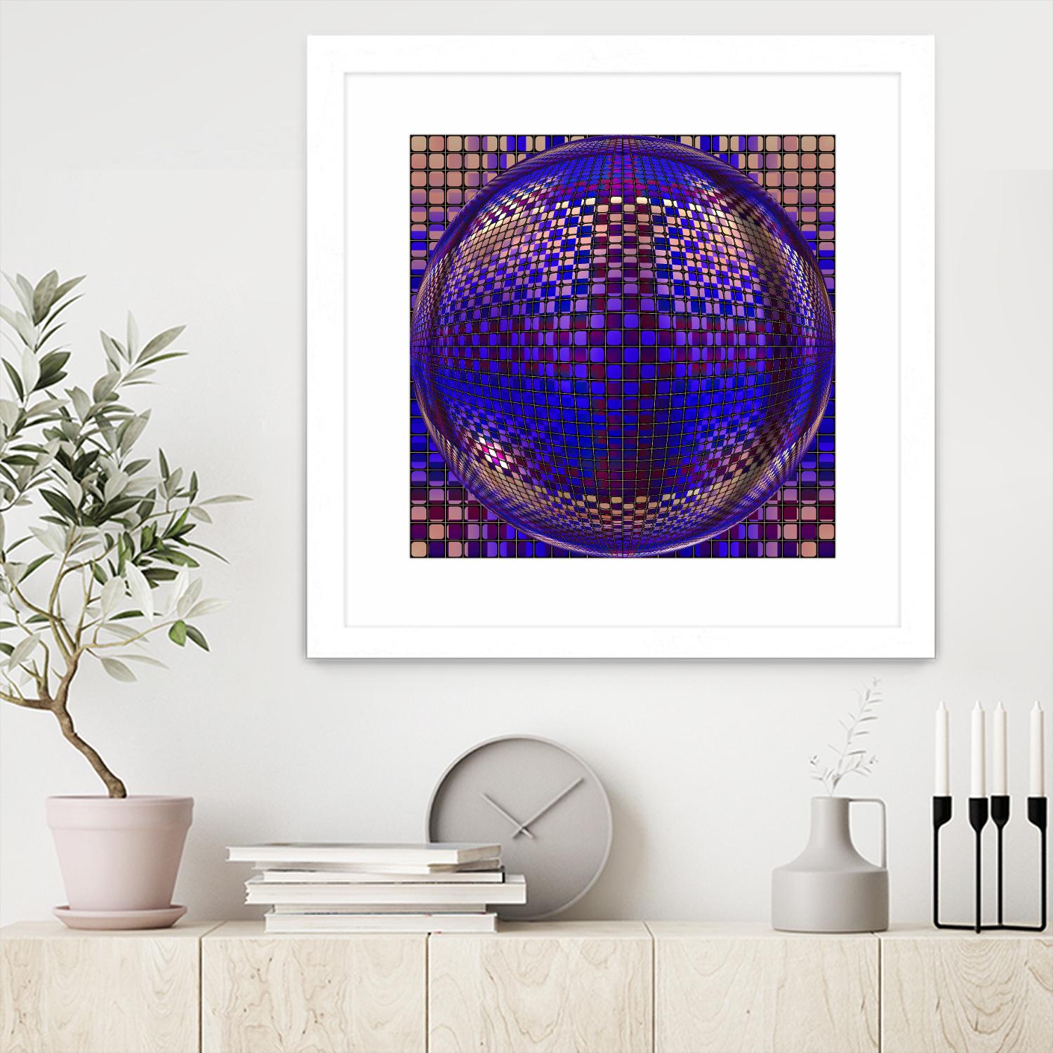 Motown III by Jefd on GIANT ART - blue digital round