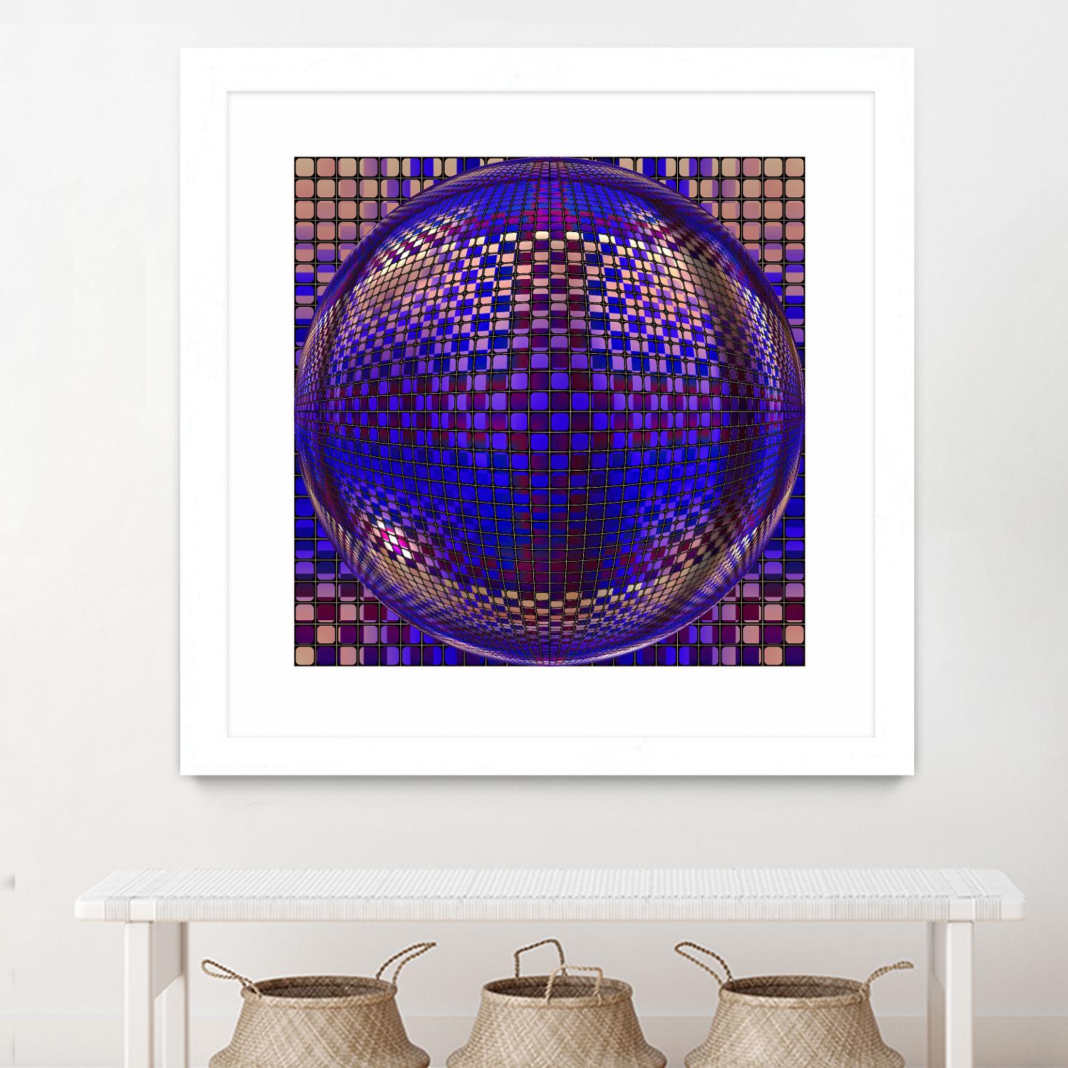 Motown III by Jefd on GIANT ART - blue digital round