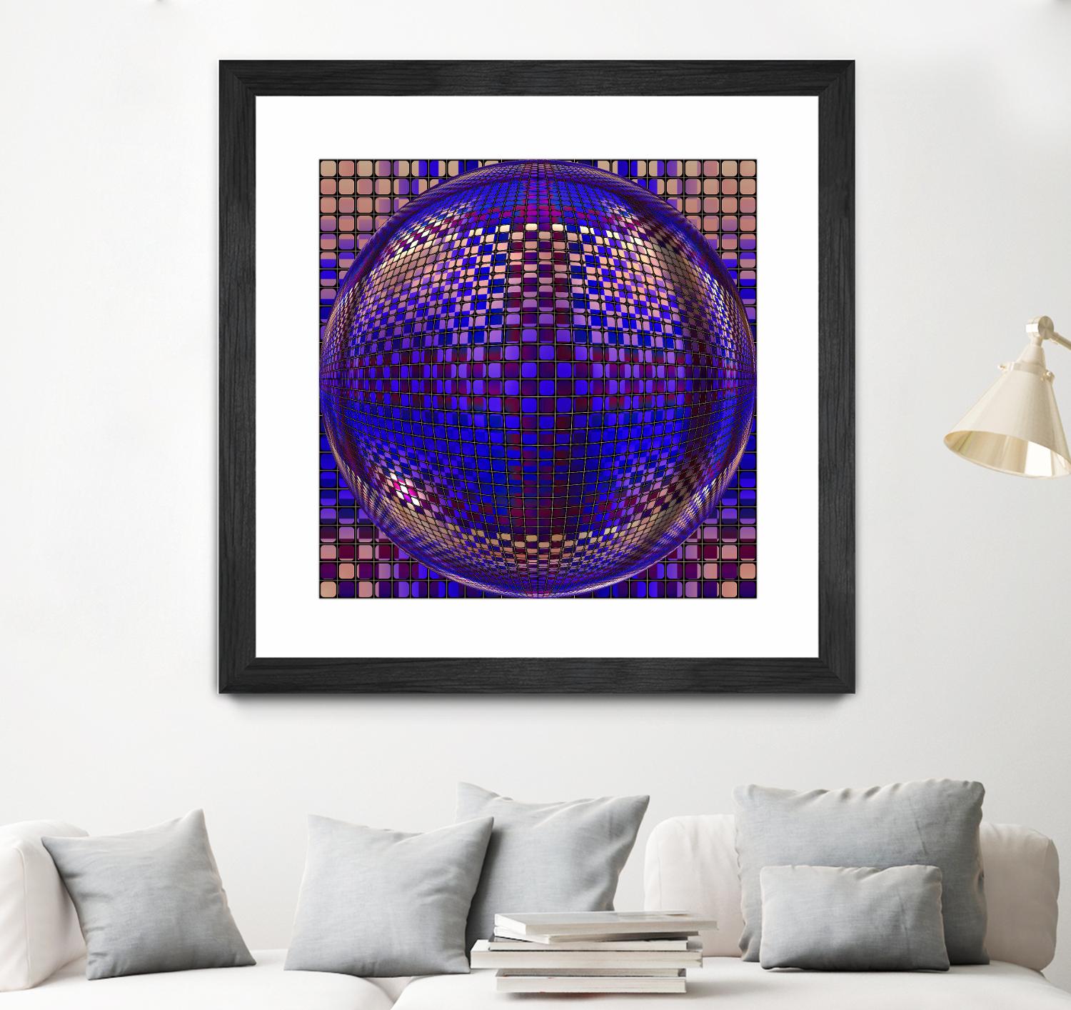 Motown III by Jefd on GIANT ART - blue digital round