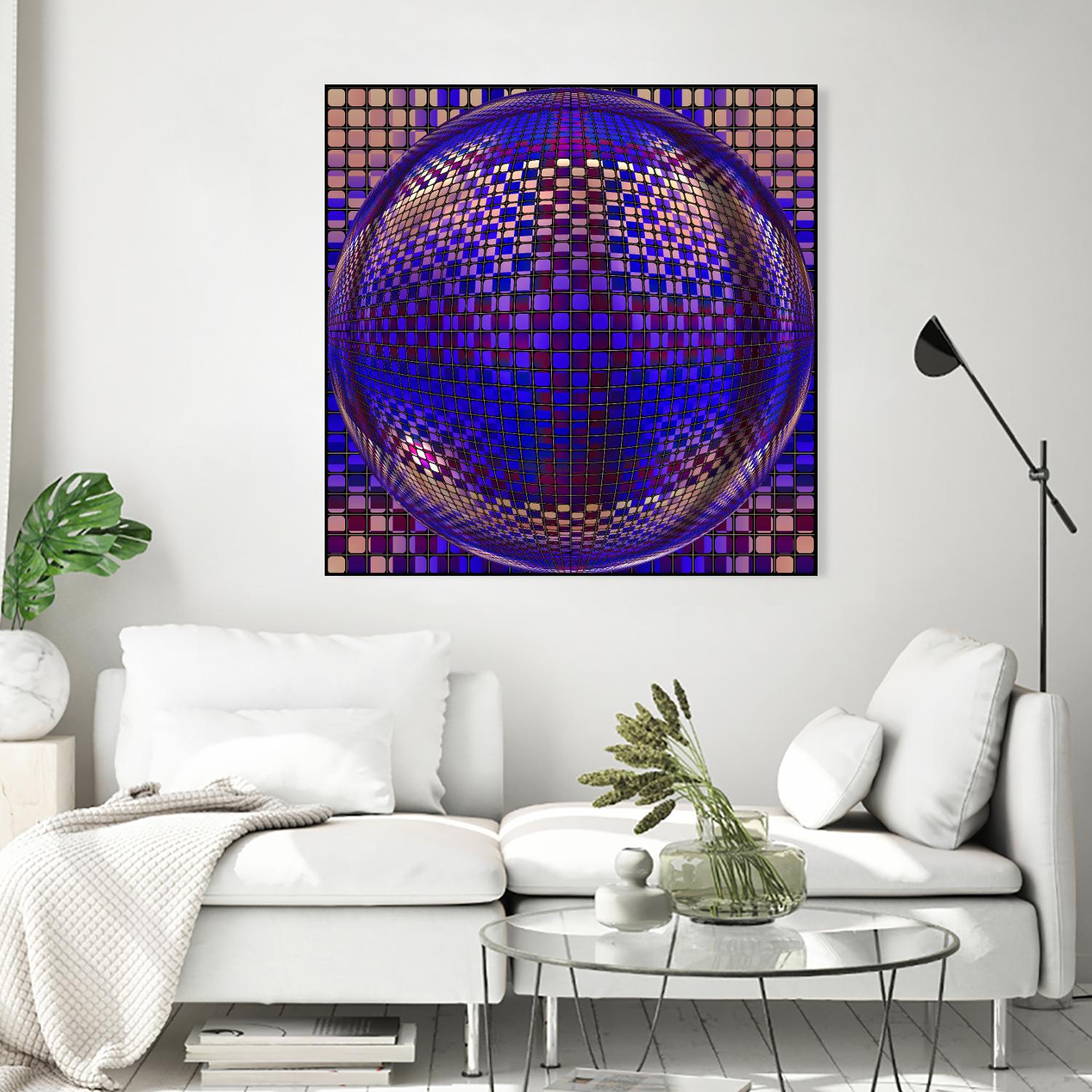 Motown III by Jefd on GIANT ART - blue digital round