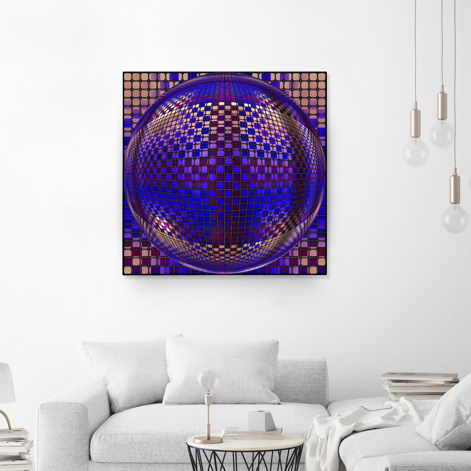 Motown III by Jefd on GIANT ART - blue digital round