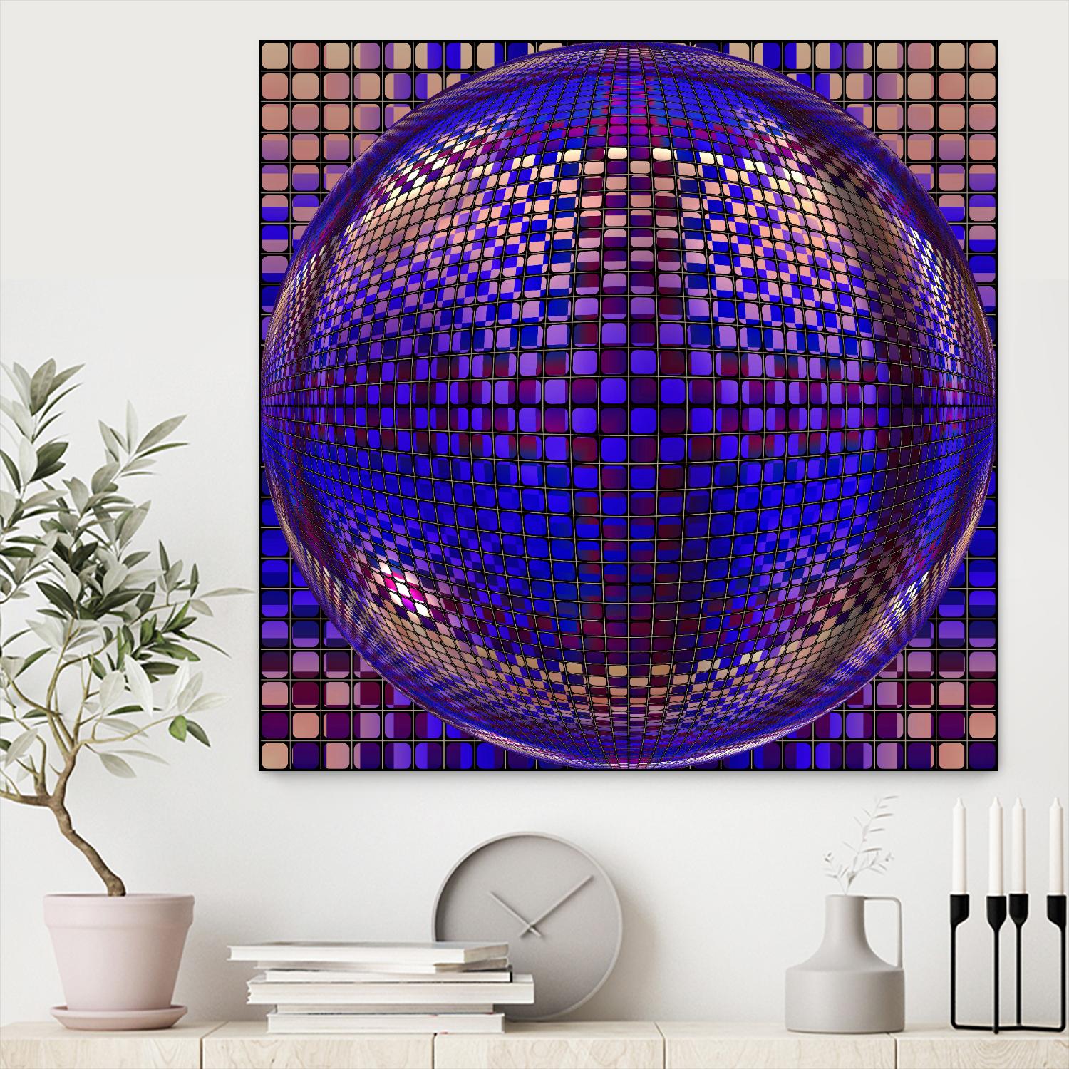 Motown III by Jefd on GIANT ART - blue digital round
