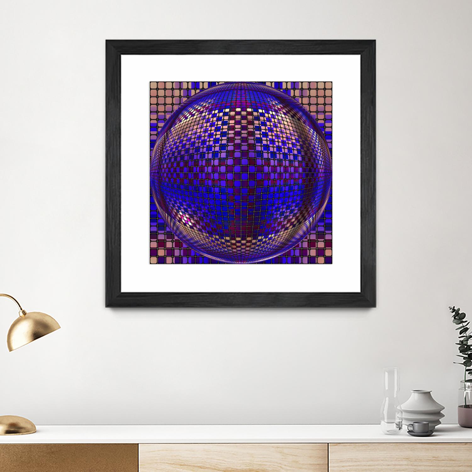 Motown III by Jefd on GIANT ART - blue digital round