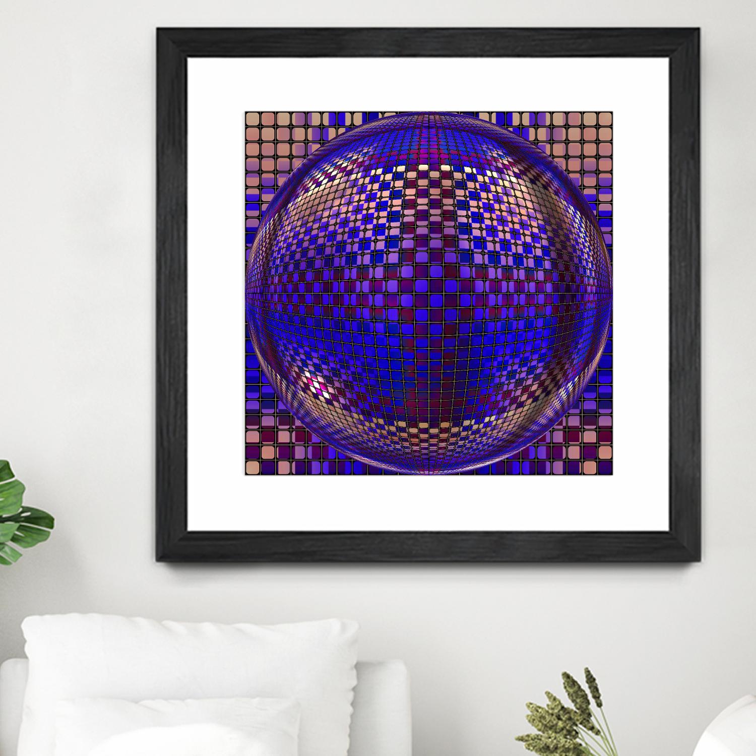 Motown III by Jefd on GIANT ART - blue digital round