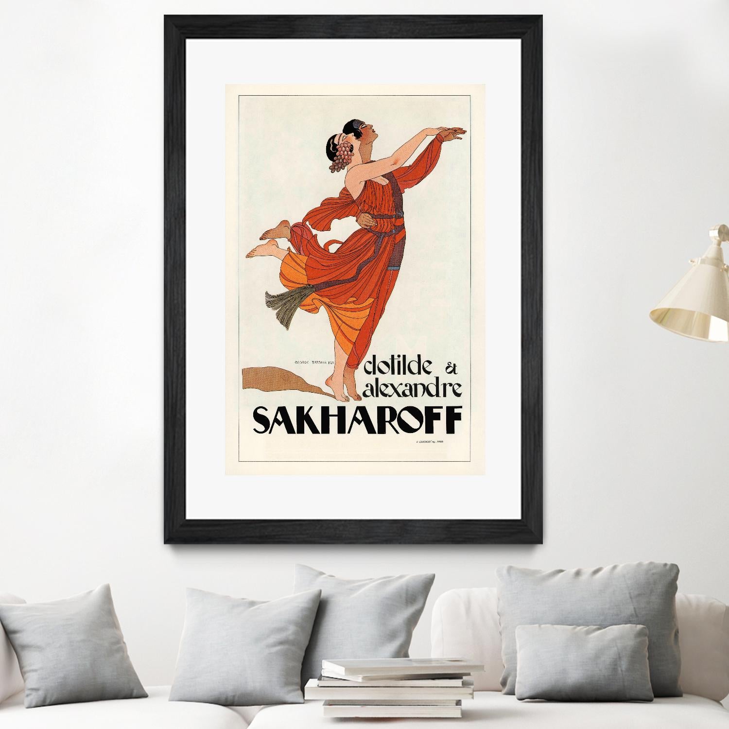 Sakharoff by Archive on GIANT ART - orange vintage couple