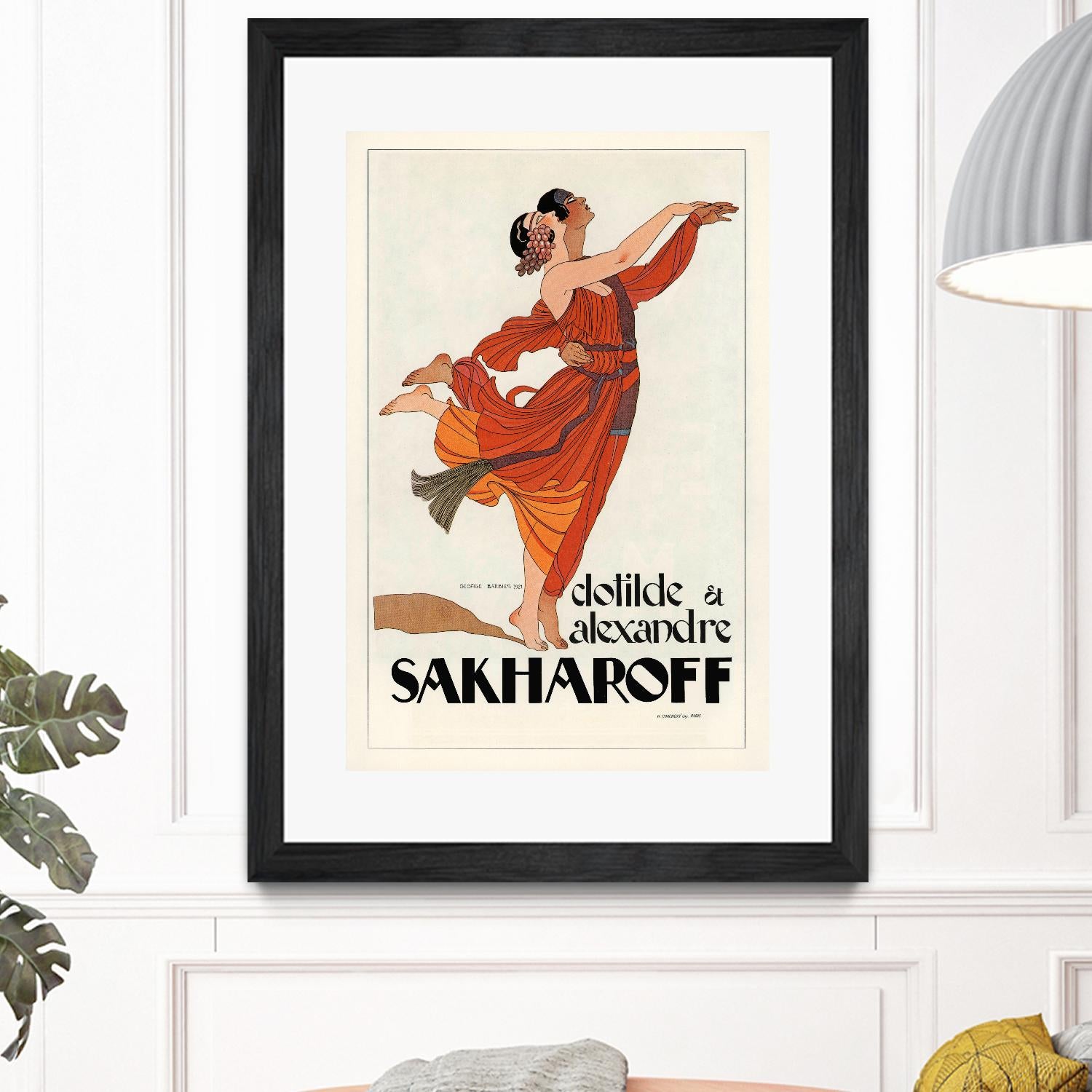 Sakharoff by Archive on GIANT ART - orange vintage couple
