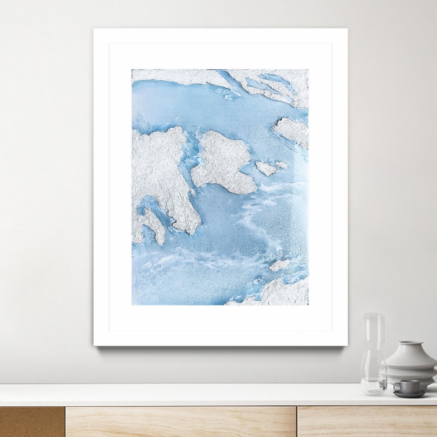 Purple Wave by Alyson Mccrink on GIANT ART - blue abstract liquide