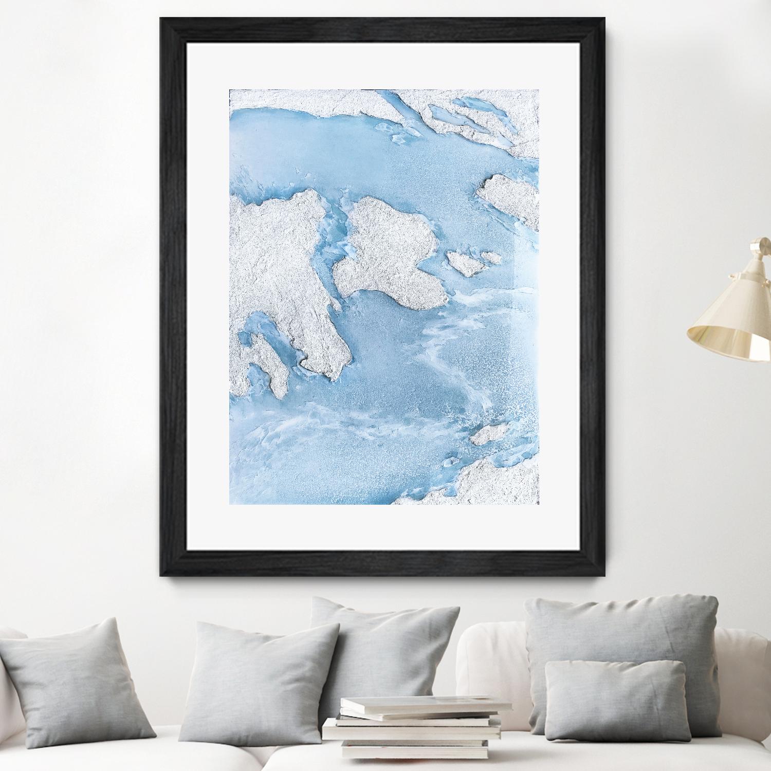 Purple Wave by Alyson Mccrink on GIANT ART - blue abstract liquide