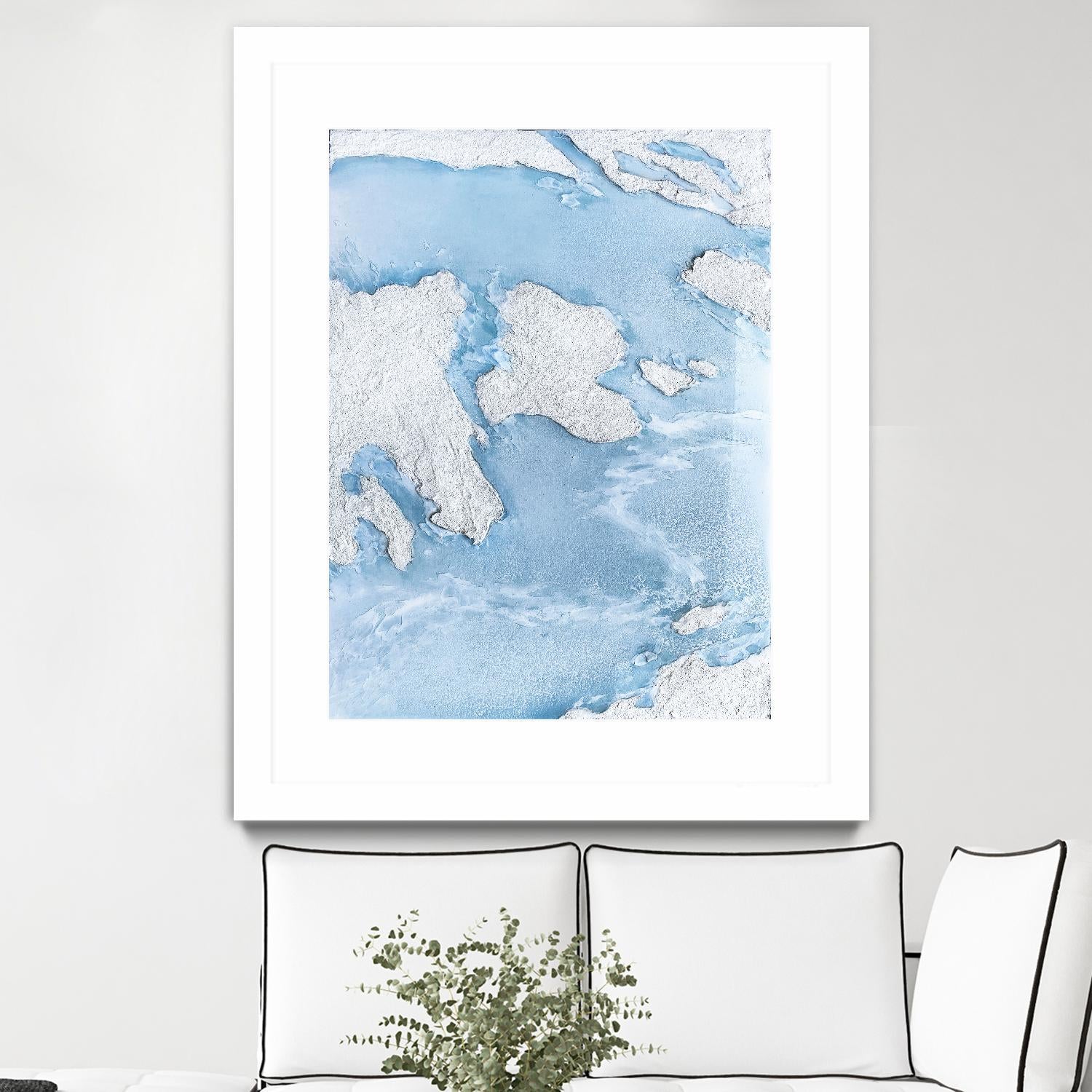 Purple Wave by Alyson Mccrink on GIANT ART - blue abstract liquide