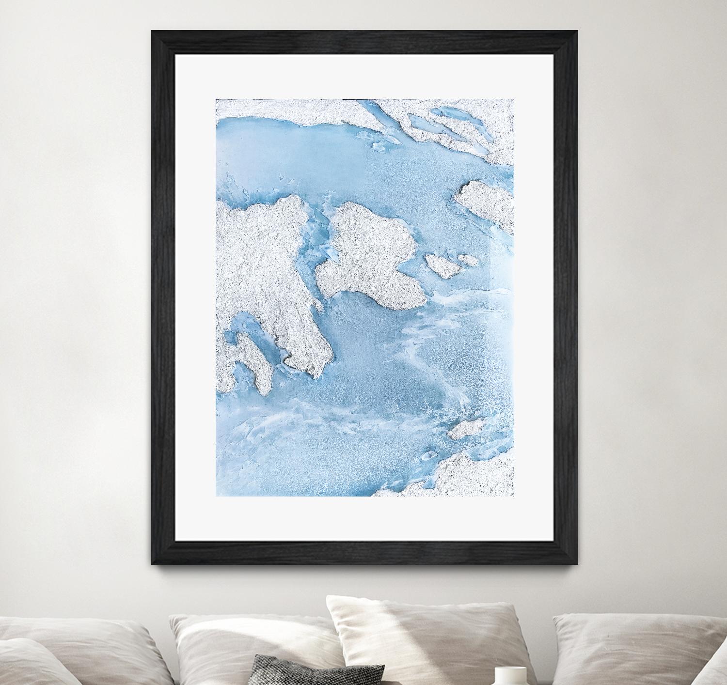 Purple Wave by Alyson Mccrink on GIANT ART - blue abstract liquide