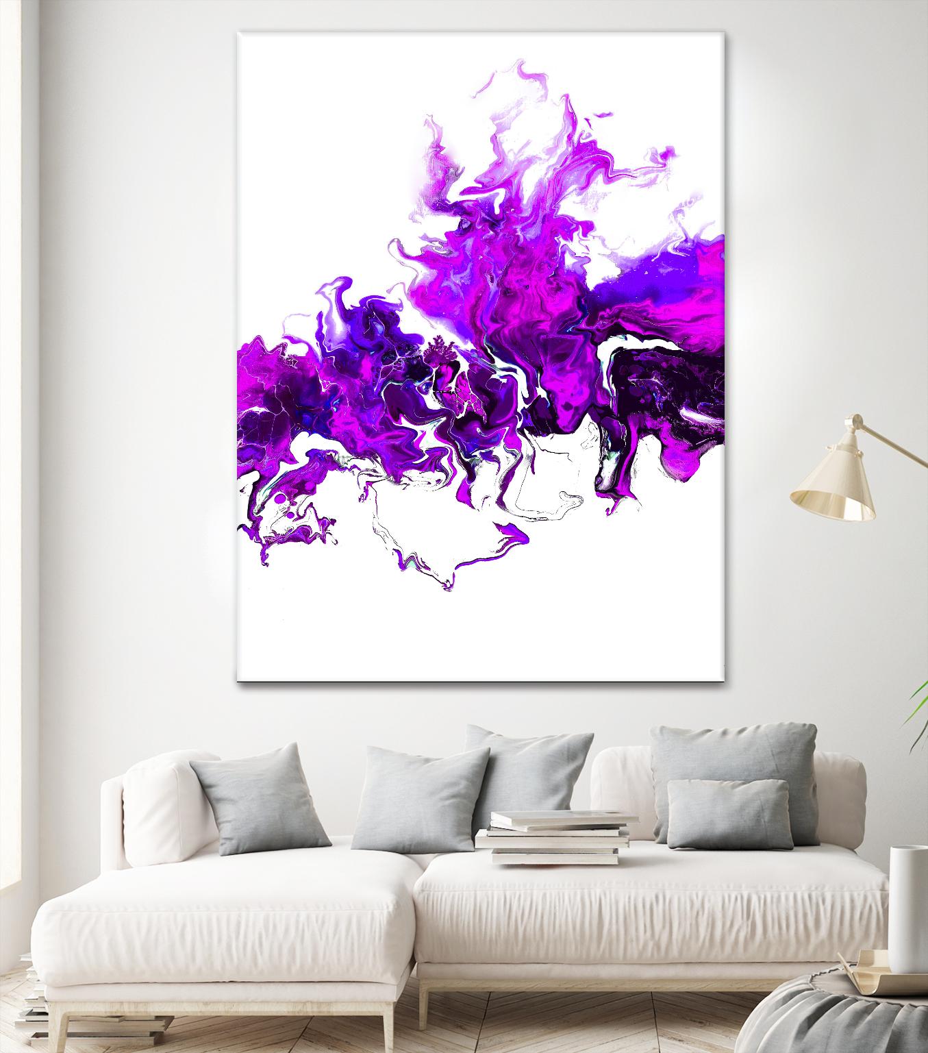 Rainbow Smoke -2 by Alyson Mccrink on GIANT ART - abstract