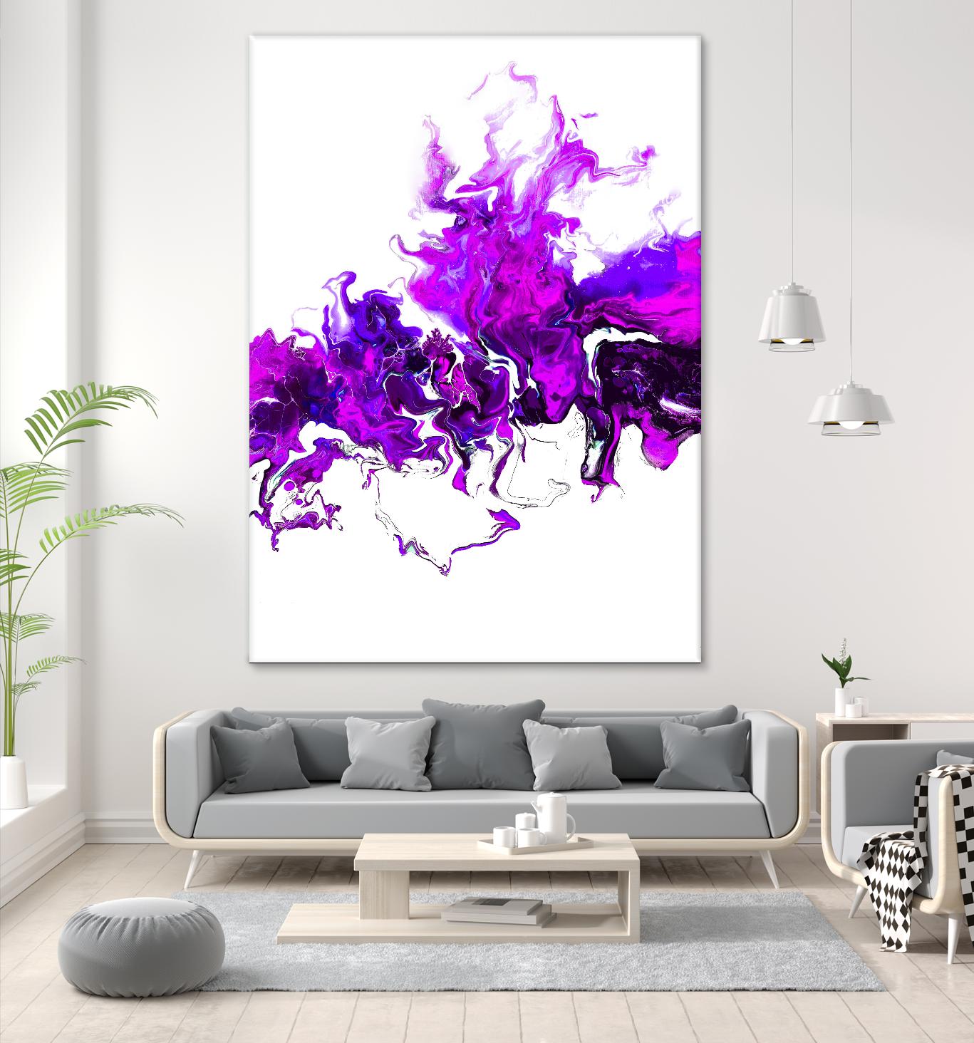 Rainbow Smoke -2 by Alyson Mccrink on GIANT ART - abstract