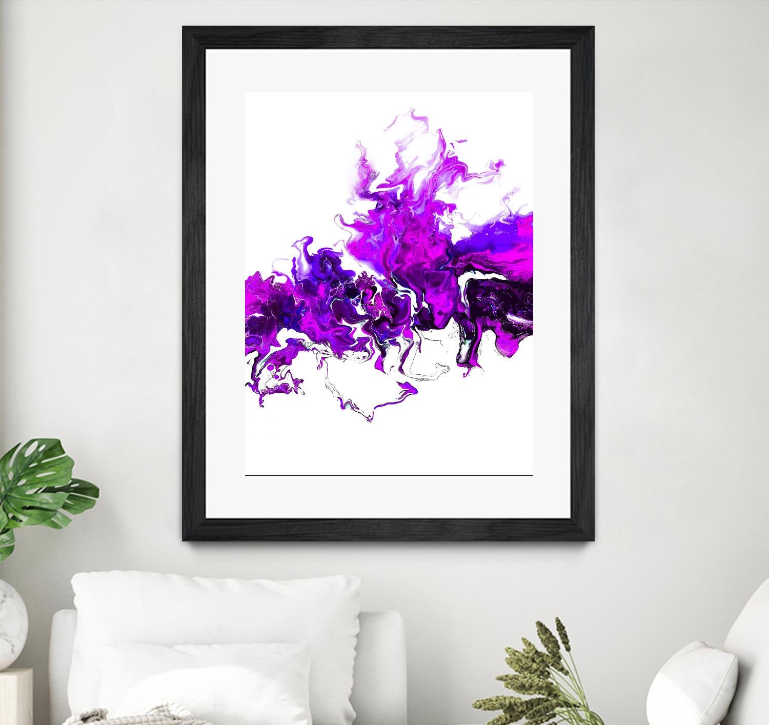 Rainbow Smoke -2 by Alyson Mccrink on GIANT ART - white abstract abstract