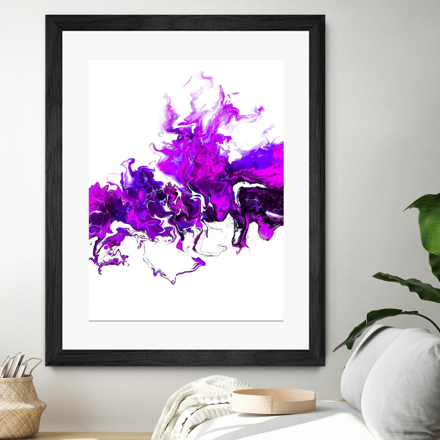 Rainbow Smoke -2 by Alyson Mccrink on GIANT ART - white abstract abstract