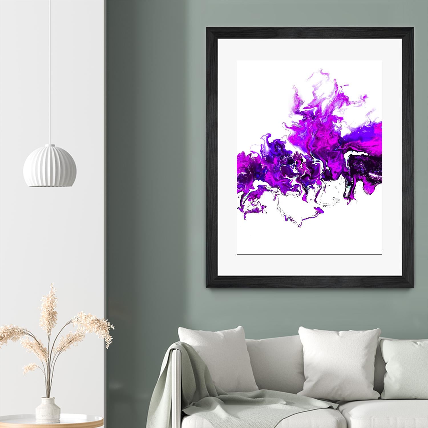 Rainbow Smoke -2 by Alyson Mccrink on GIANT ART - white abstract abstract