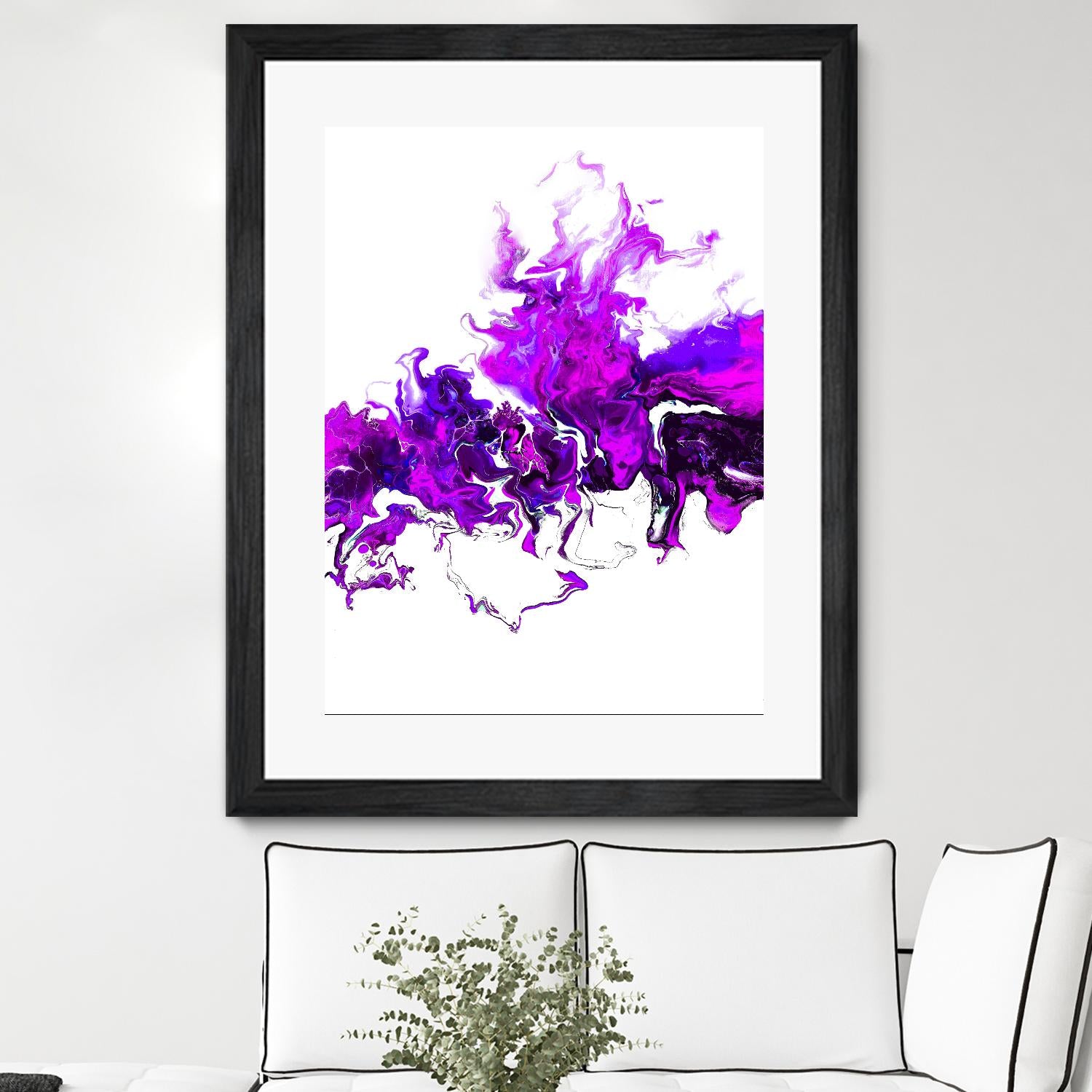 Rainbow Smoke -2 by Alyson Mccrink on GIANT ART - white abstract abstract