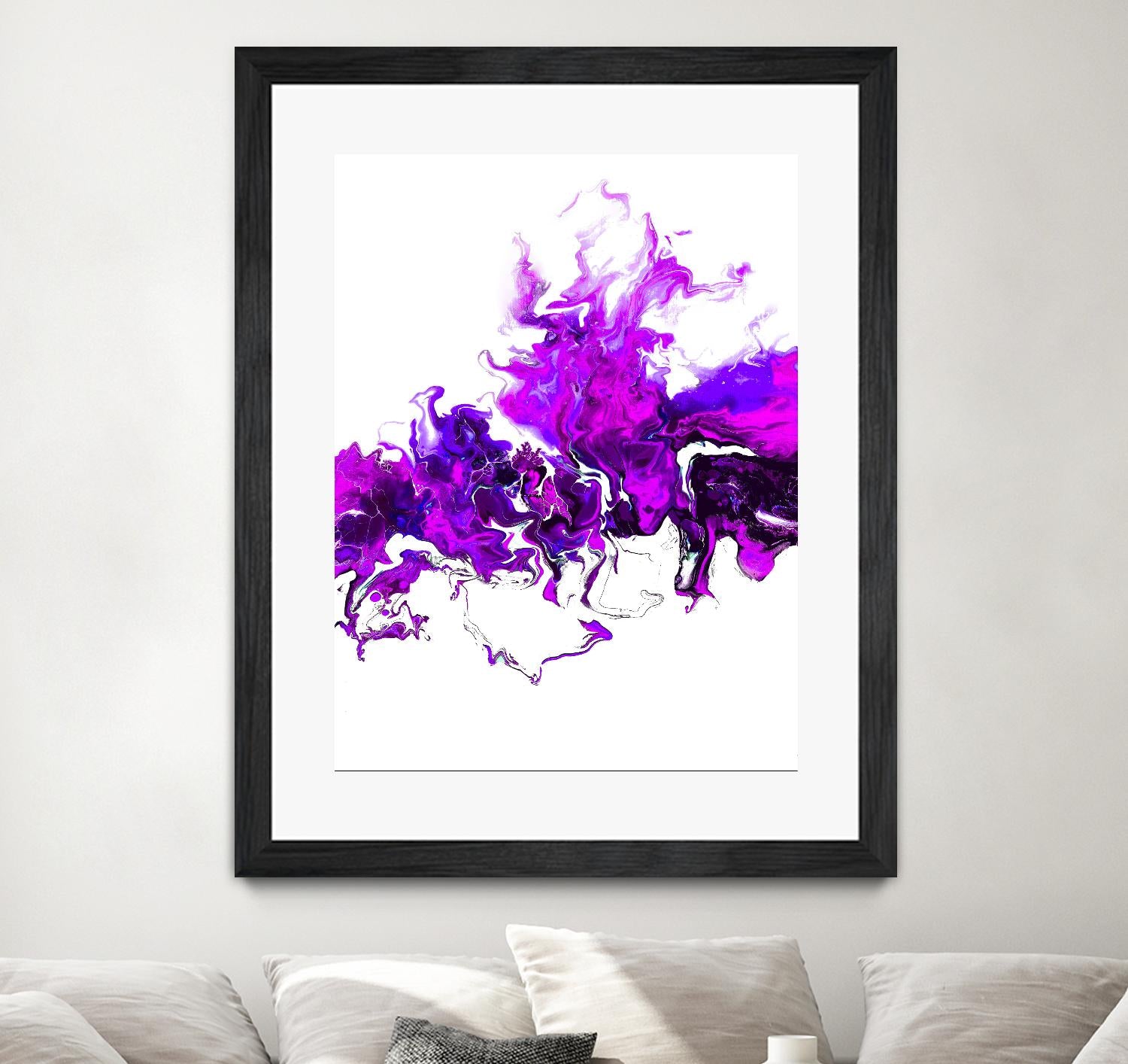 Rainbow Smoke -2 by Alyson Mccrink on GIANT ART - white abstract abstract