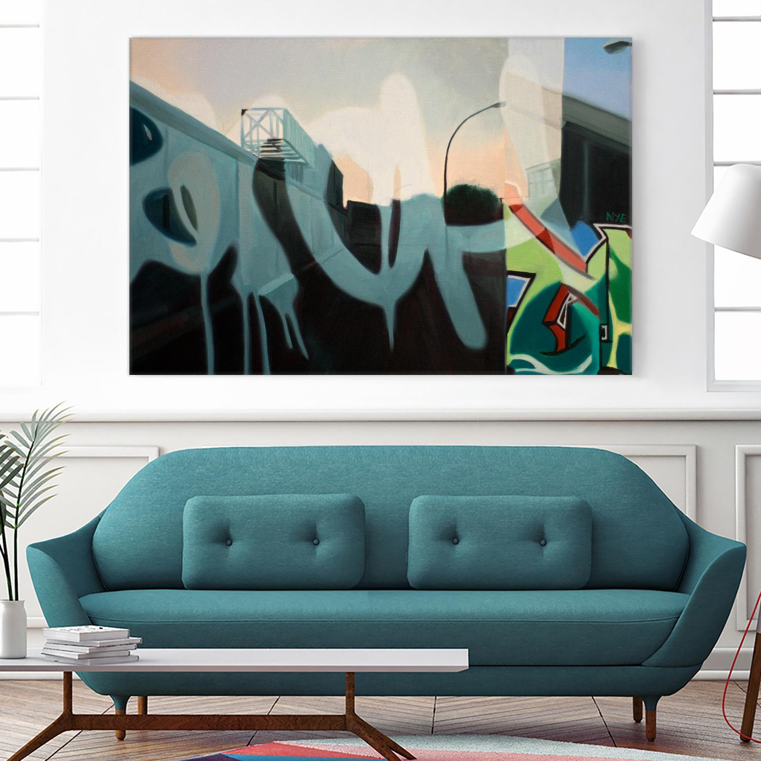 Insurgent Reminder by James Nye on GIANT ART - blue street art graffiti